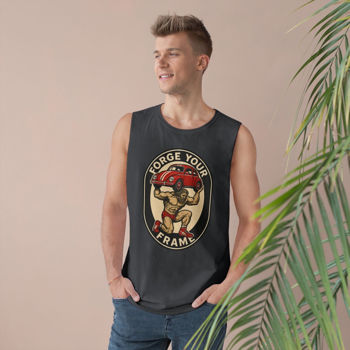 Grit Forge Athletics - "Forge Your Frame" Graphic Weightlifting Tank Top