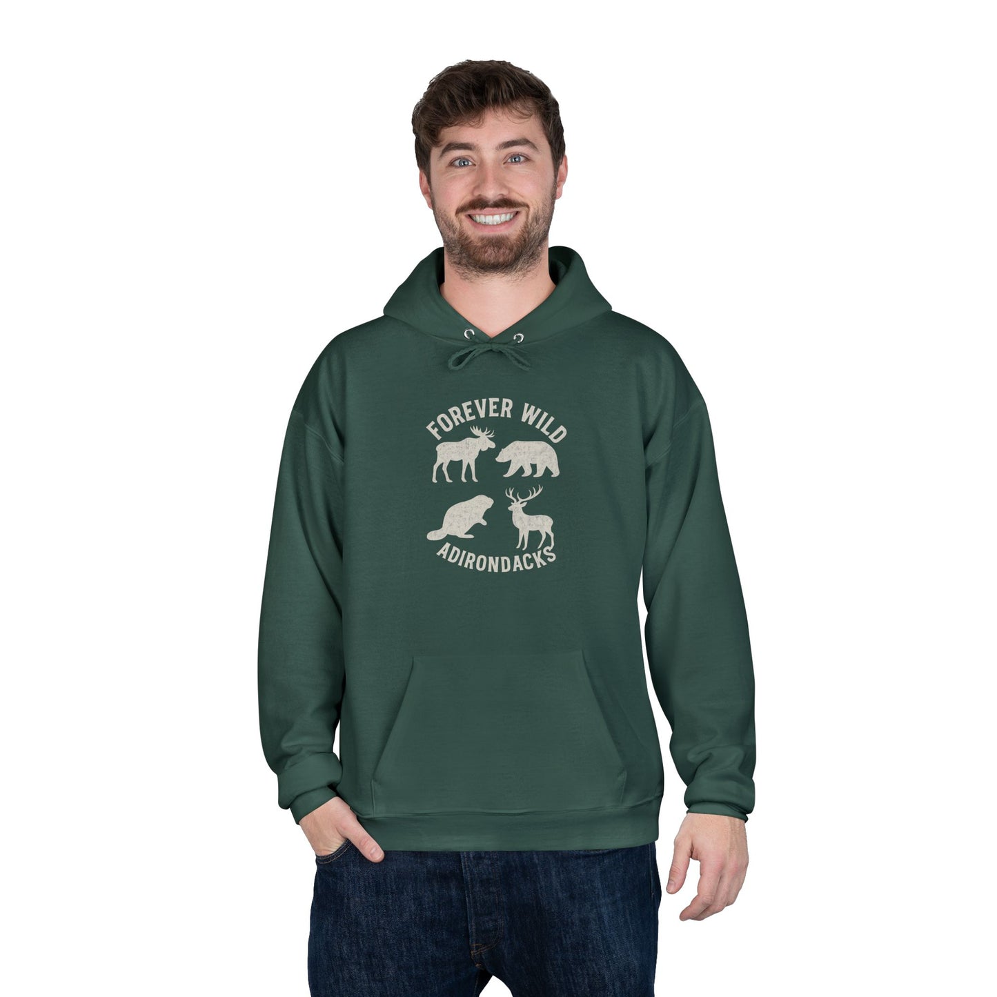 Cozy Adirondack Hoodie - "Forever Wild"