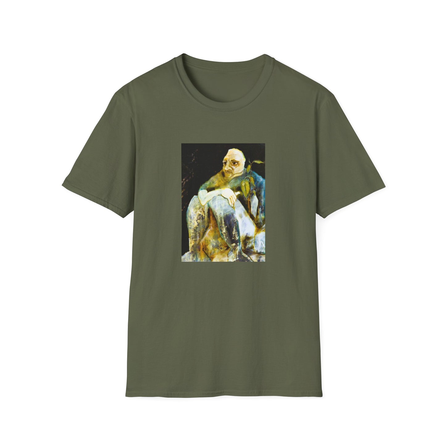 Retro 1960s-Era Authentic Art Tee-Shirt - "Contemplating Shrubbery"