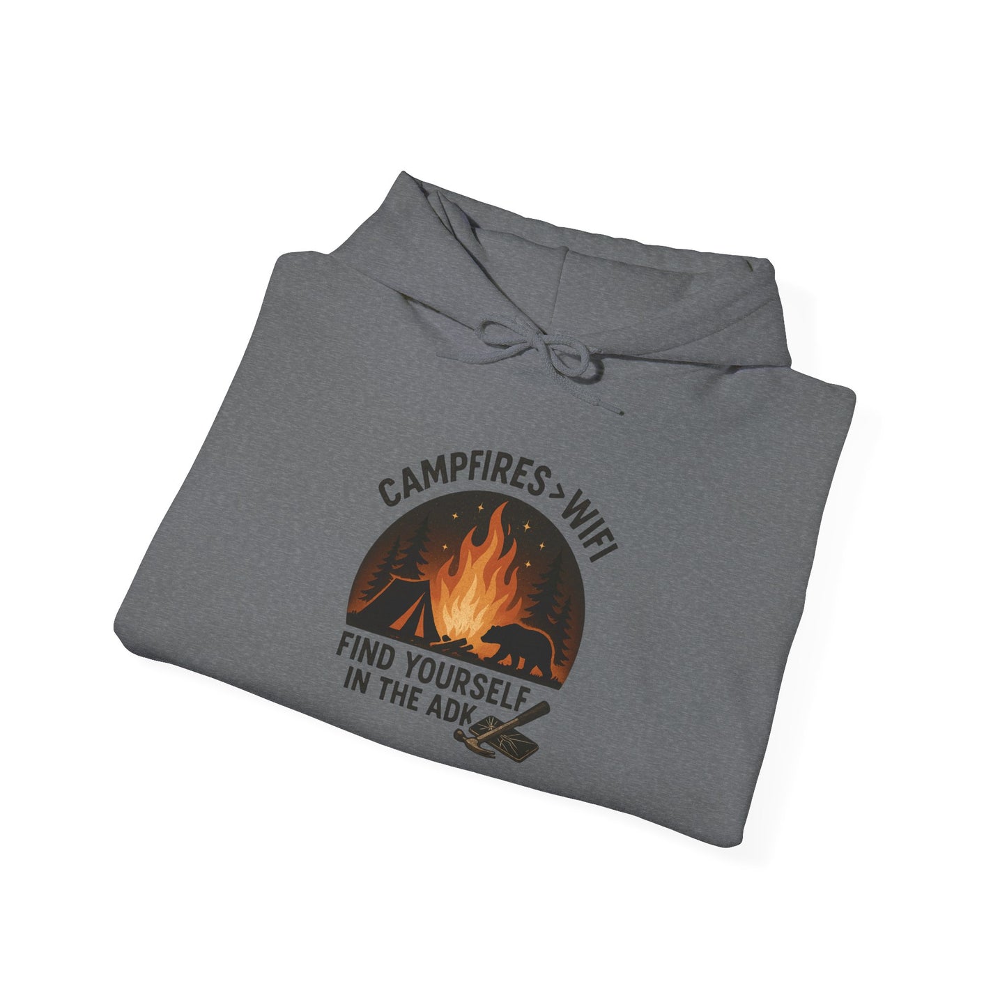 Campfire Vibes Hoodie Graphic Heavy Blend Sweatshirt