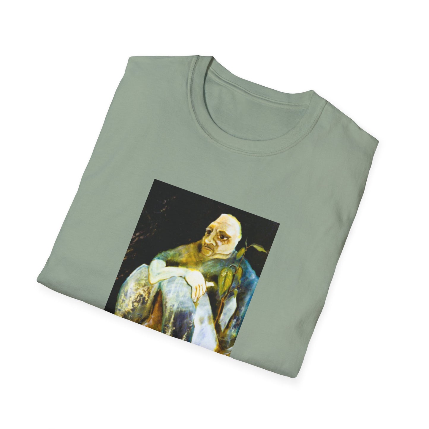 Retro 1960s-Era Authentic Art Tee-Shirt - "Contemplating Shrubbery"