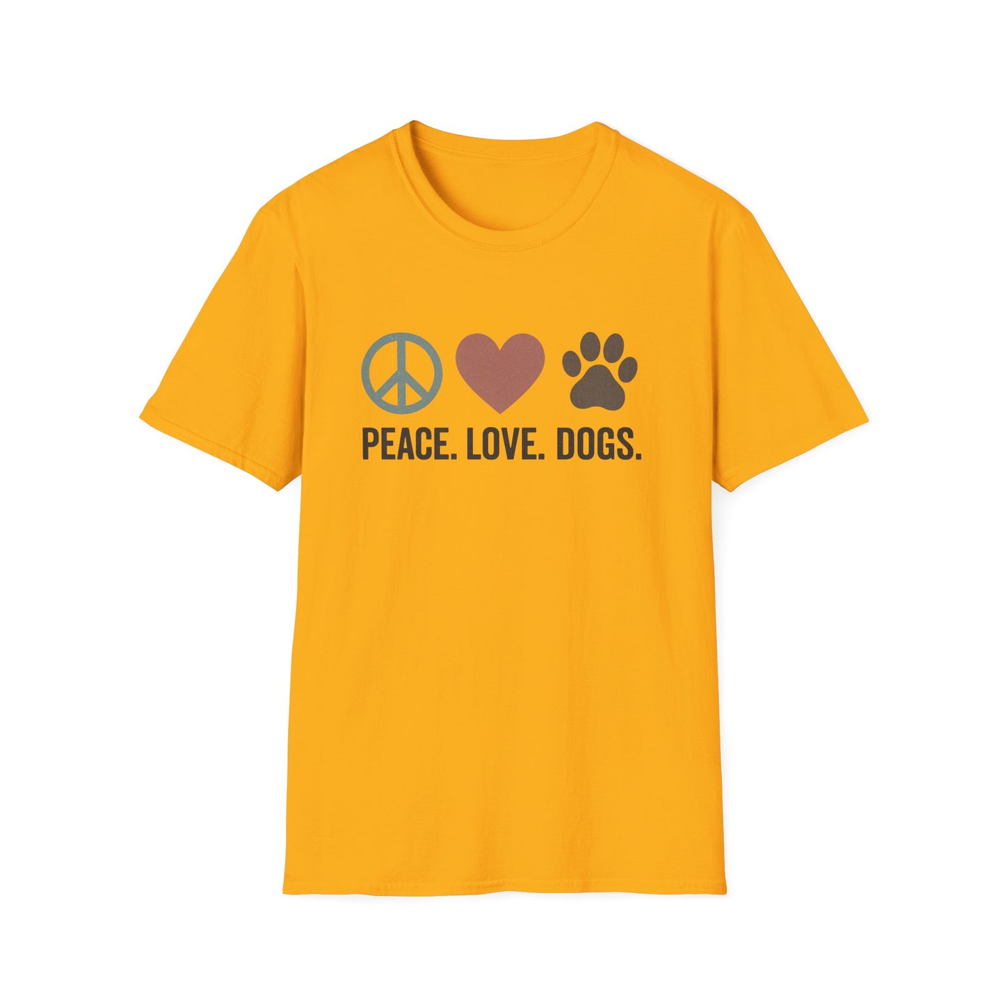 "Peace Love Dogs" Cute Pet Lover's Tee