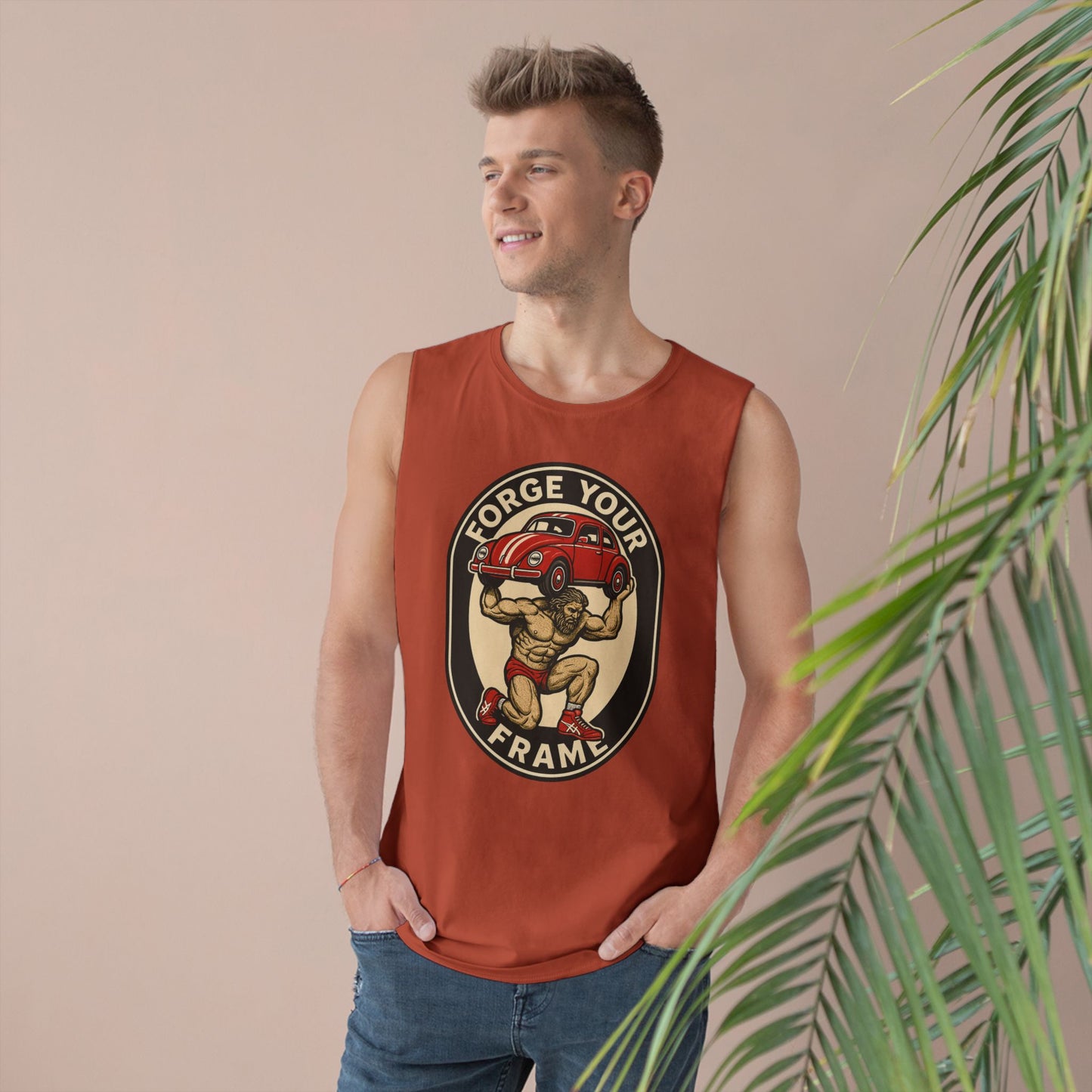 Grit Forge Athletics - "Forge Your Frame" Graphic Weightlifting Tank Top