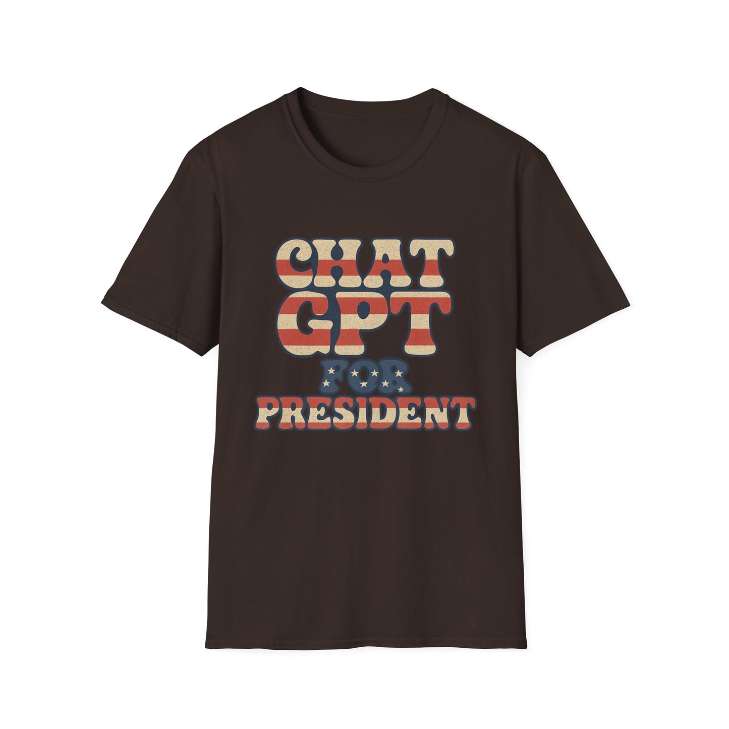"Chat GPT for President" Softstyle Casual Tee-Shirt