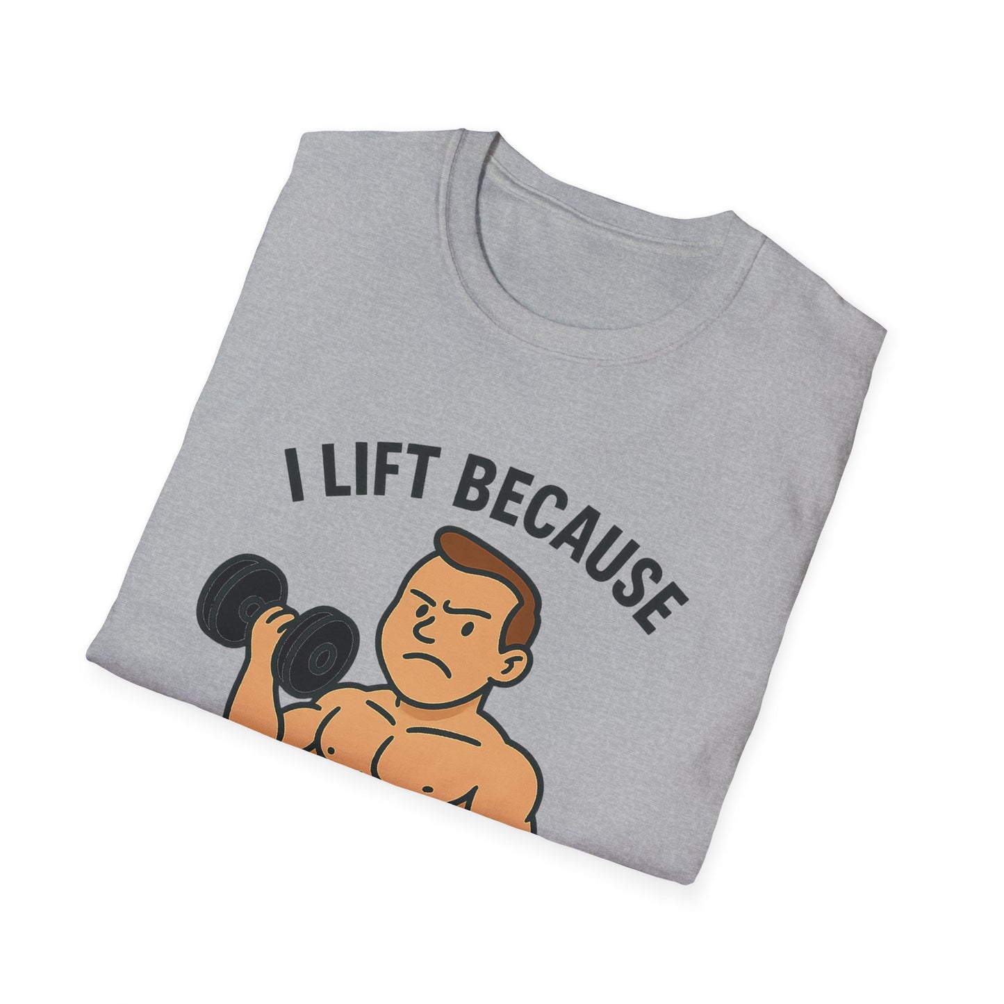 Grit Forge Athletics - "I Lift Because Punching People is Frowned Upon" Weightlifting Tee