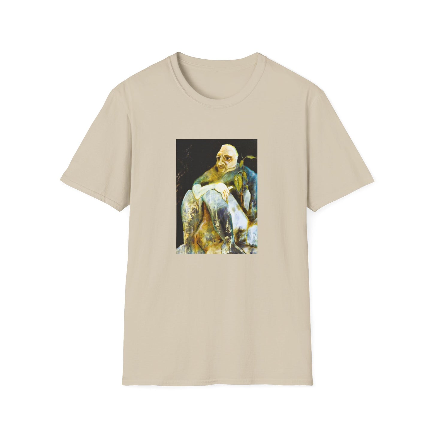 Retro 1960s-Era Authentic Art Tee-Shirt - "Contemplating Shrubbery"