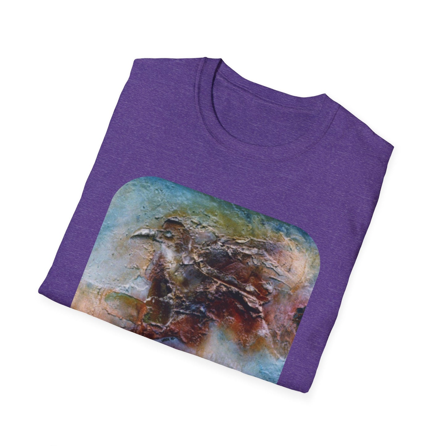 Nature-Inspired Authentic 1960s Painting Print Tee - "Dark Omen"
