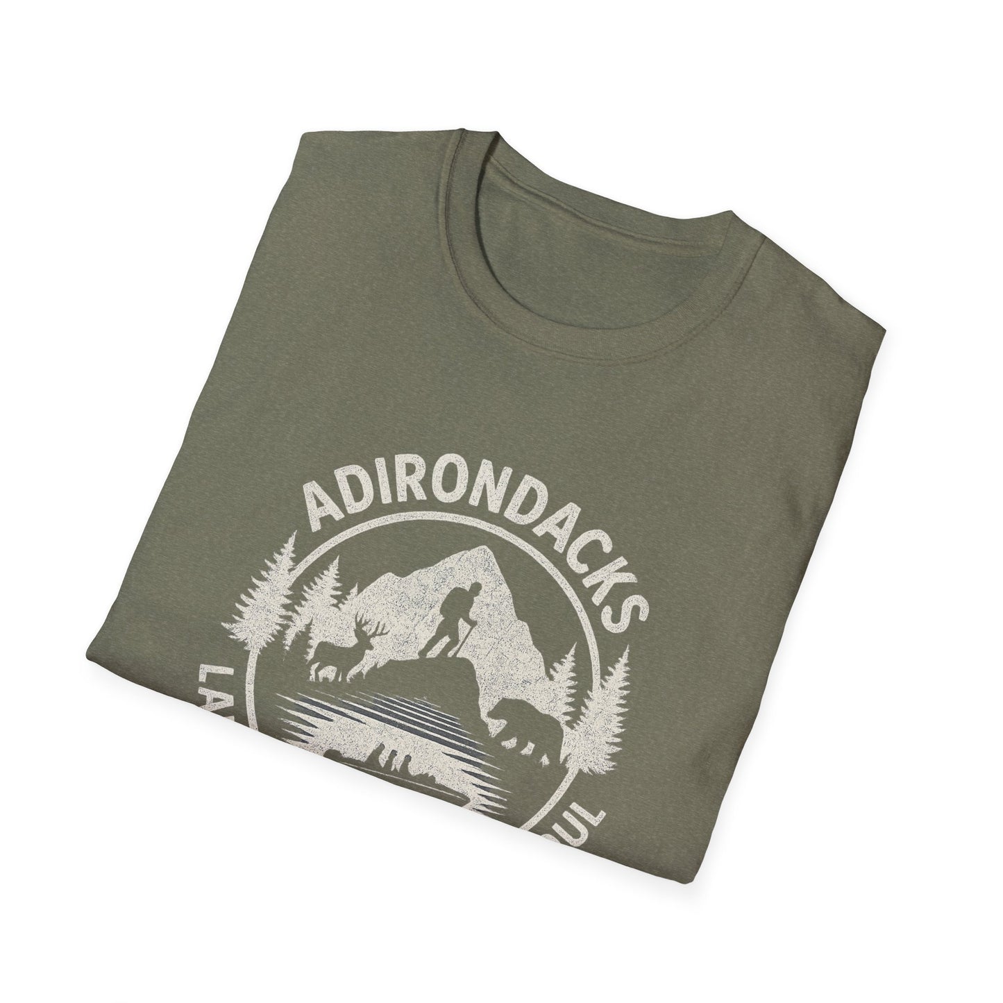 Adirondacks Lake Life Softstyle Tee-Shirt - "Lake Life, Mountain Soul"