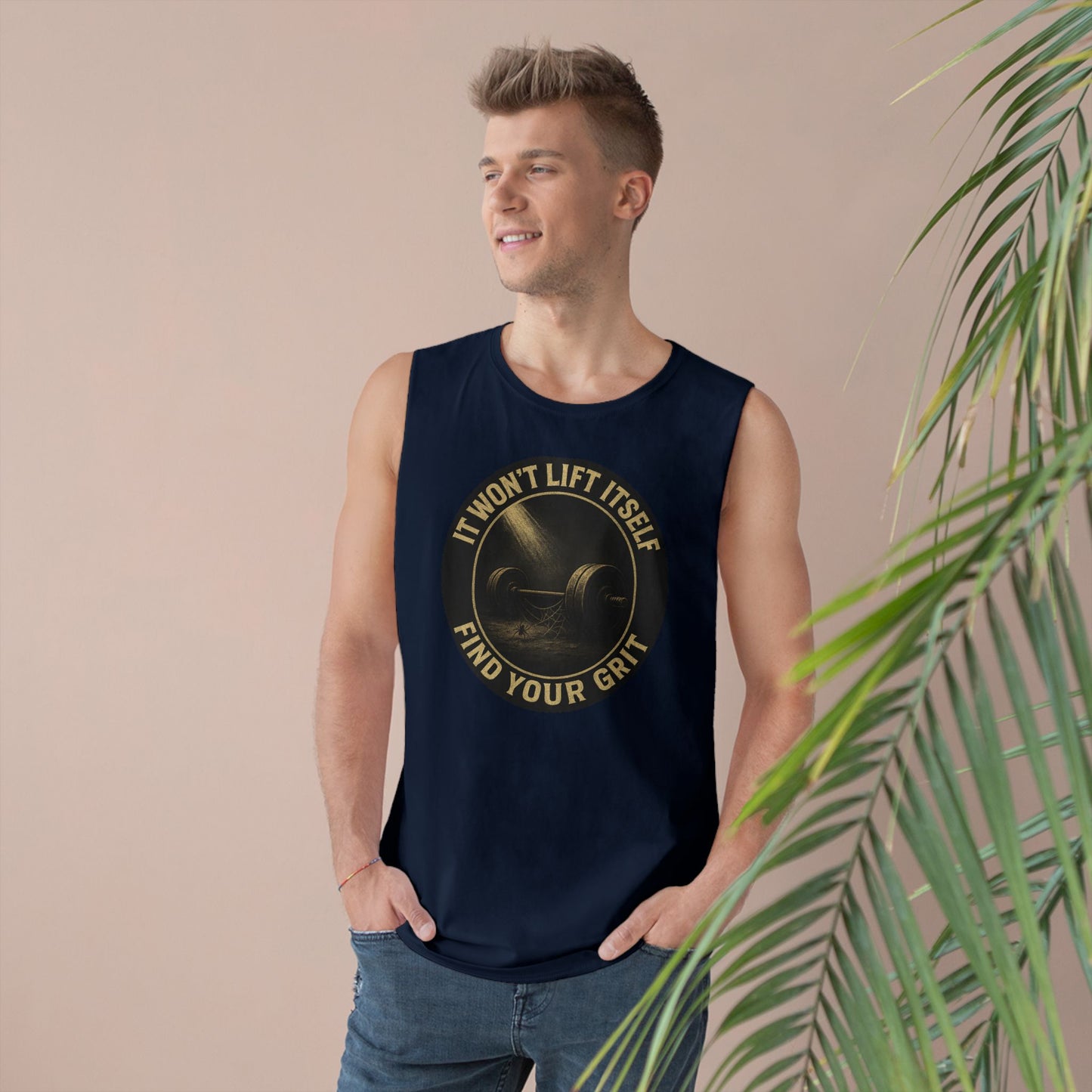 Grit Forge Athletics - "It Won't Lift Itself" Motivational Tank Top