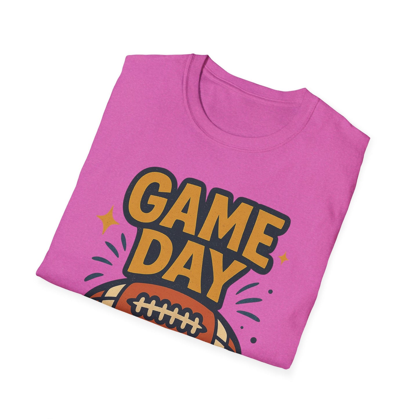 Football Game Day Softstyle T-Shirt for Him or Her