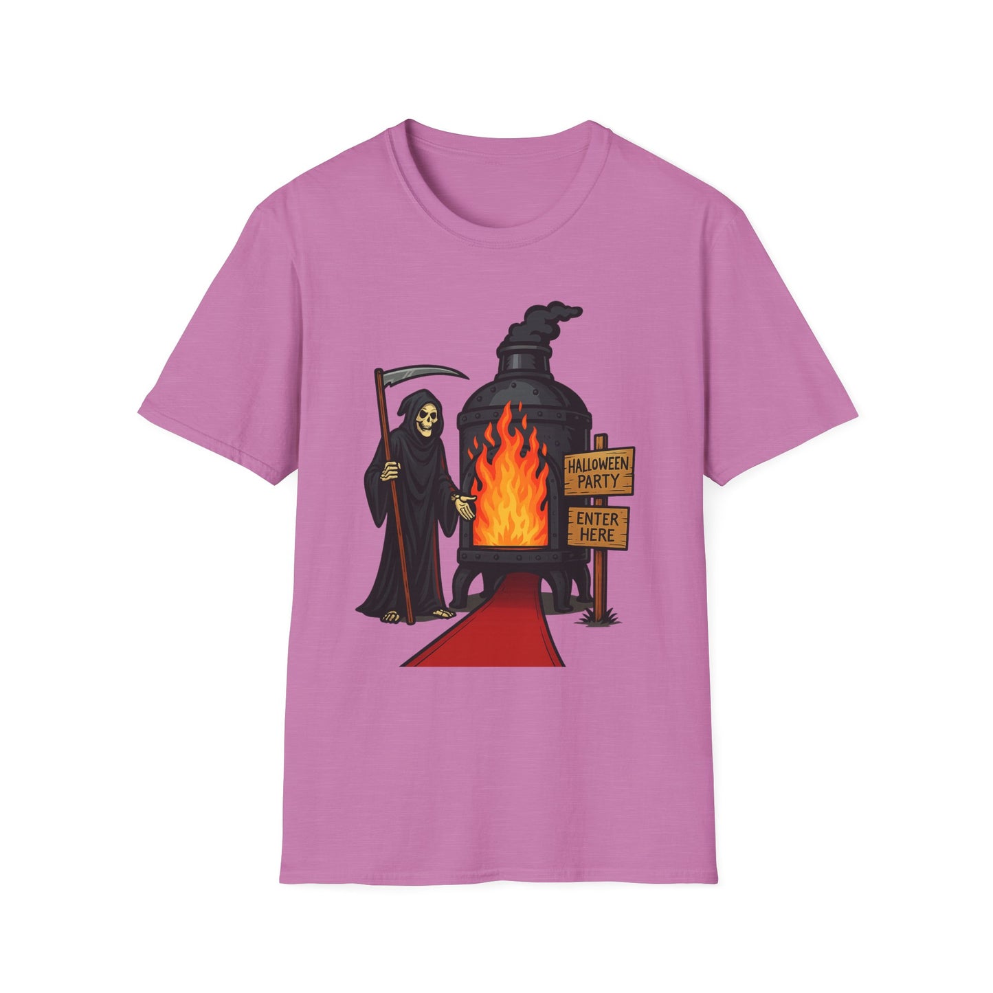 Grim Reaper Halloween Party Comedic Tee-Shirt