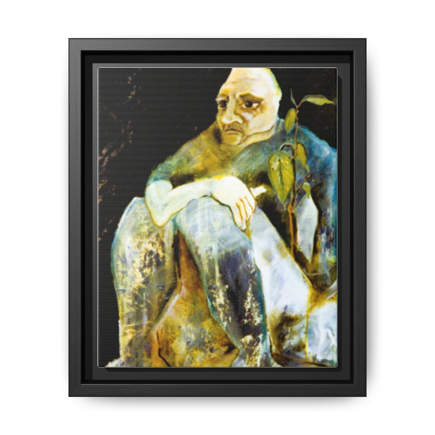 1960s Abstract Expressionism Wall Decor, Original Artwork - "Contemplating Shrubbery"