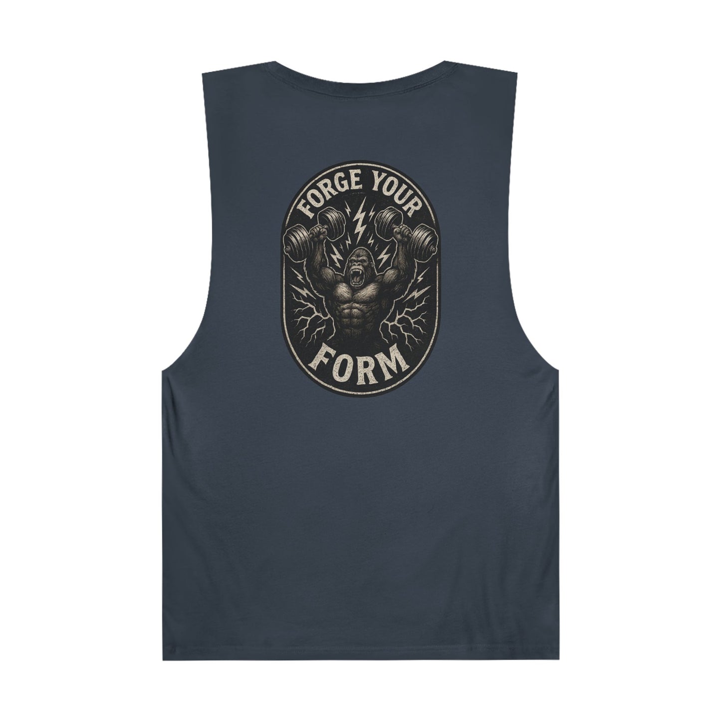 Grit Forge Athletics Tank - "Forge Your Form" Motivational Fitness Tank Top