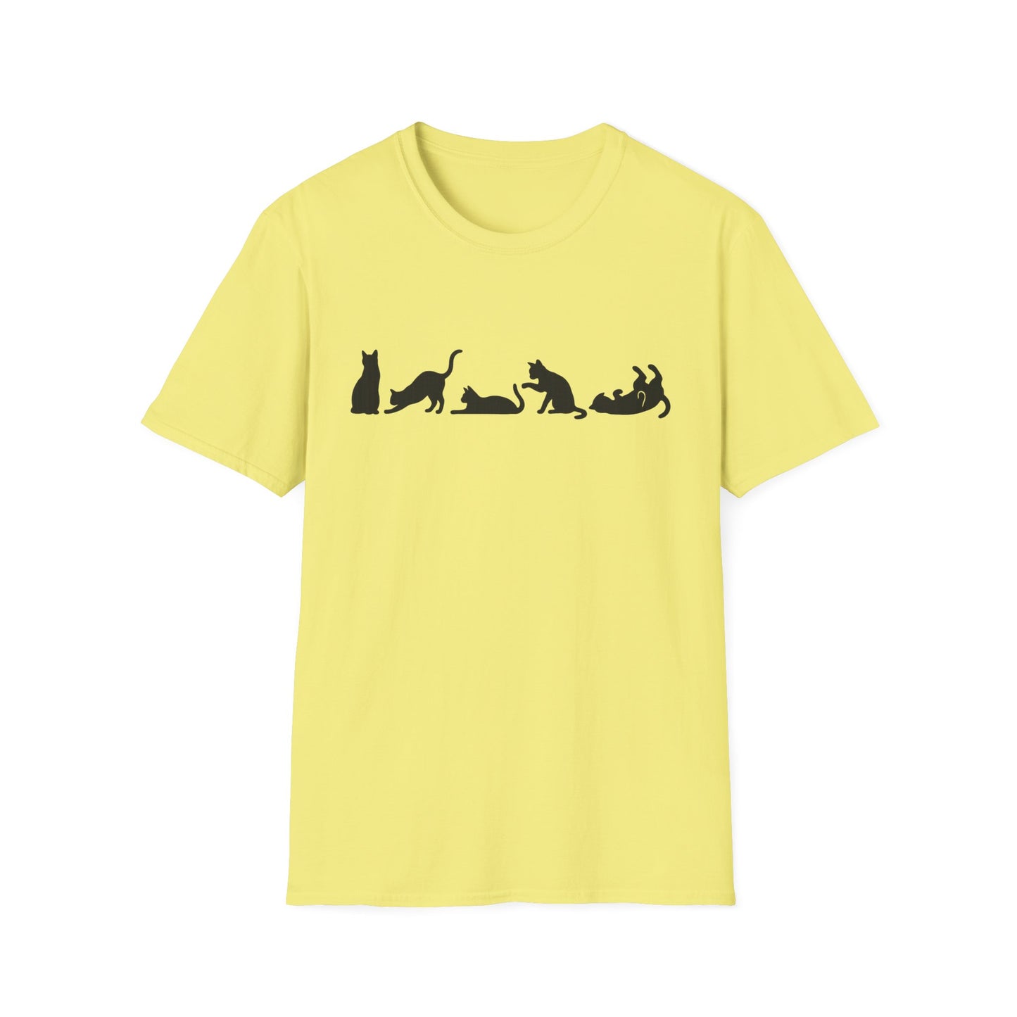 Halloween Cat Lover's Cat Silhouette Softstyle Tee-Shirt
