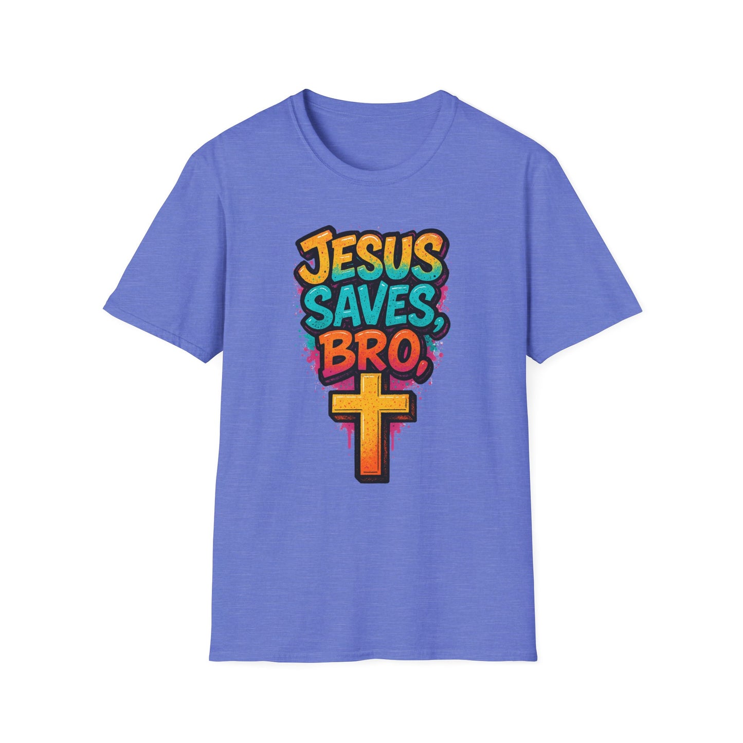 Jesus Saves, Bro Graphic Softstyle Tee-Shirt