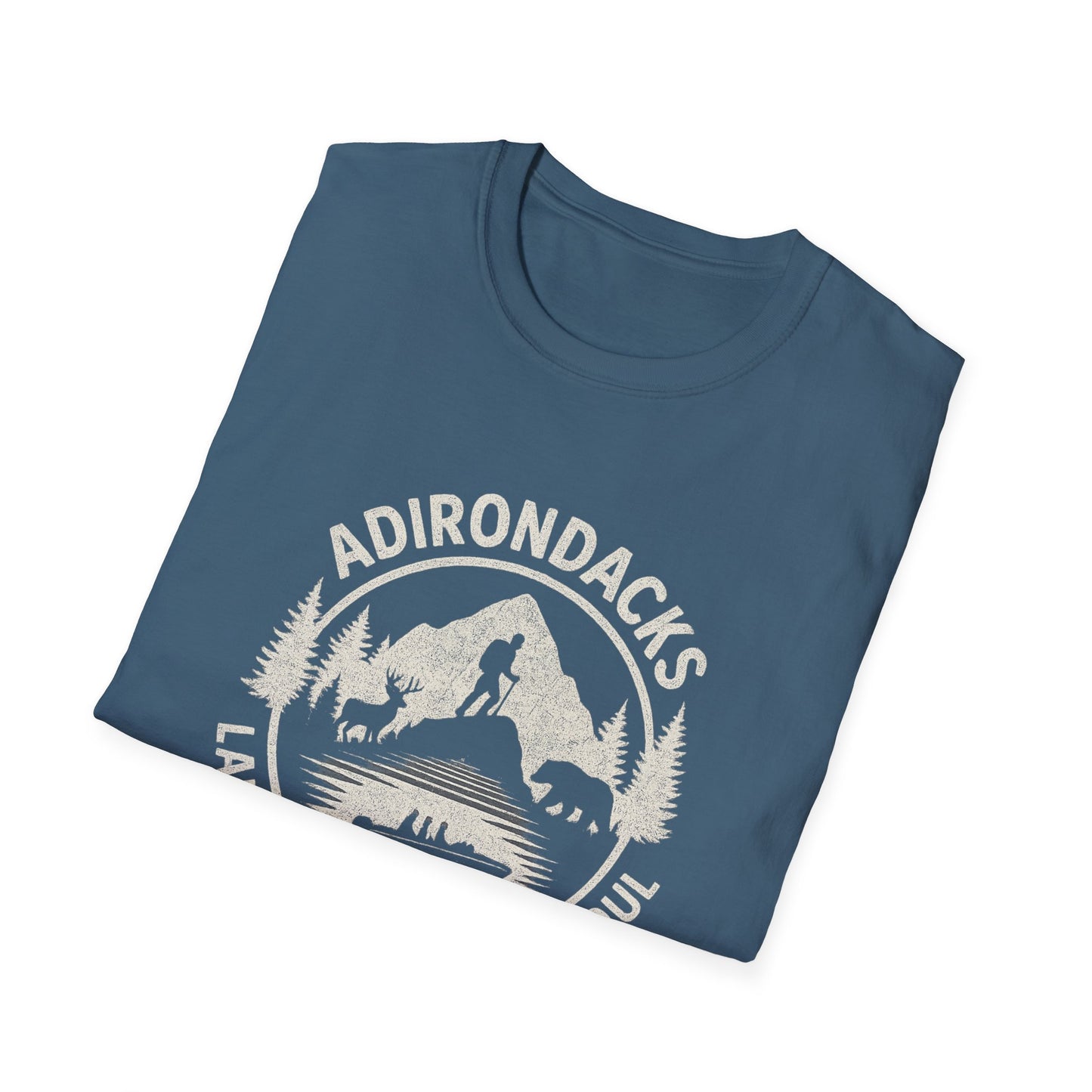 Adirondacks Lake Life Softstyle Tee-Shirt - "Lake Life, Mountain Soul"