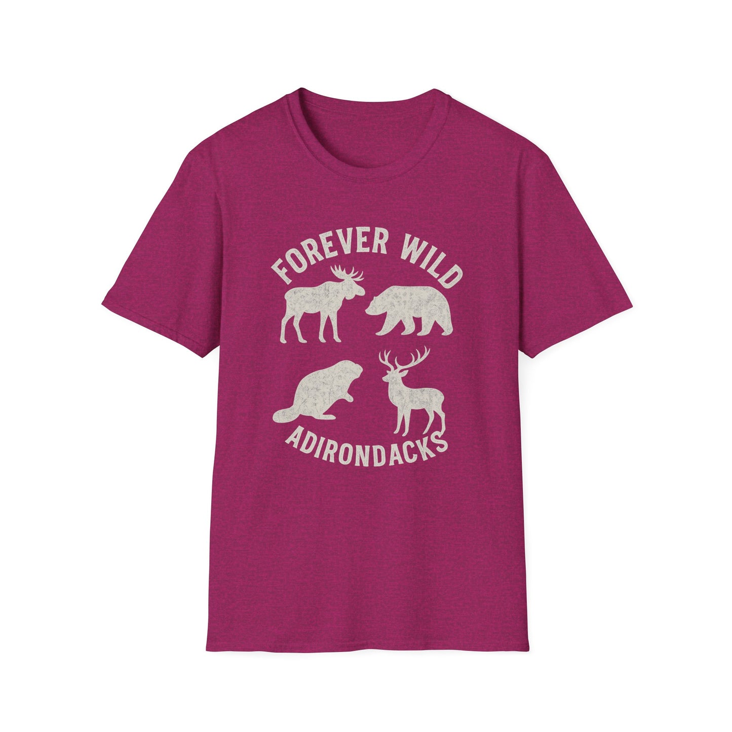 Adirondack Wildlife Softstyle Tee-Shirt - "Forever Wild"