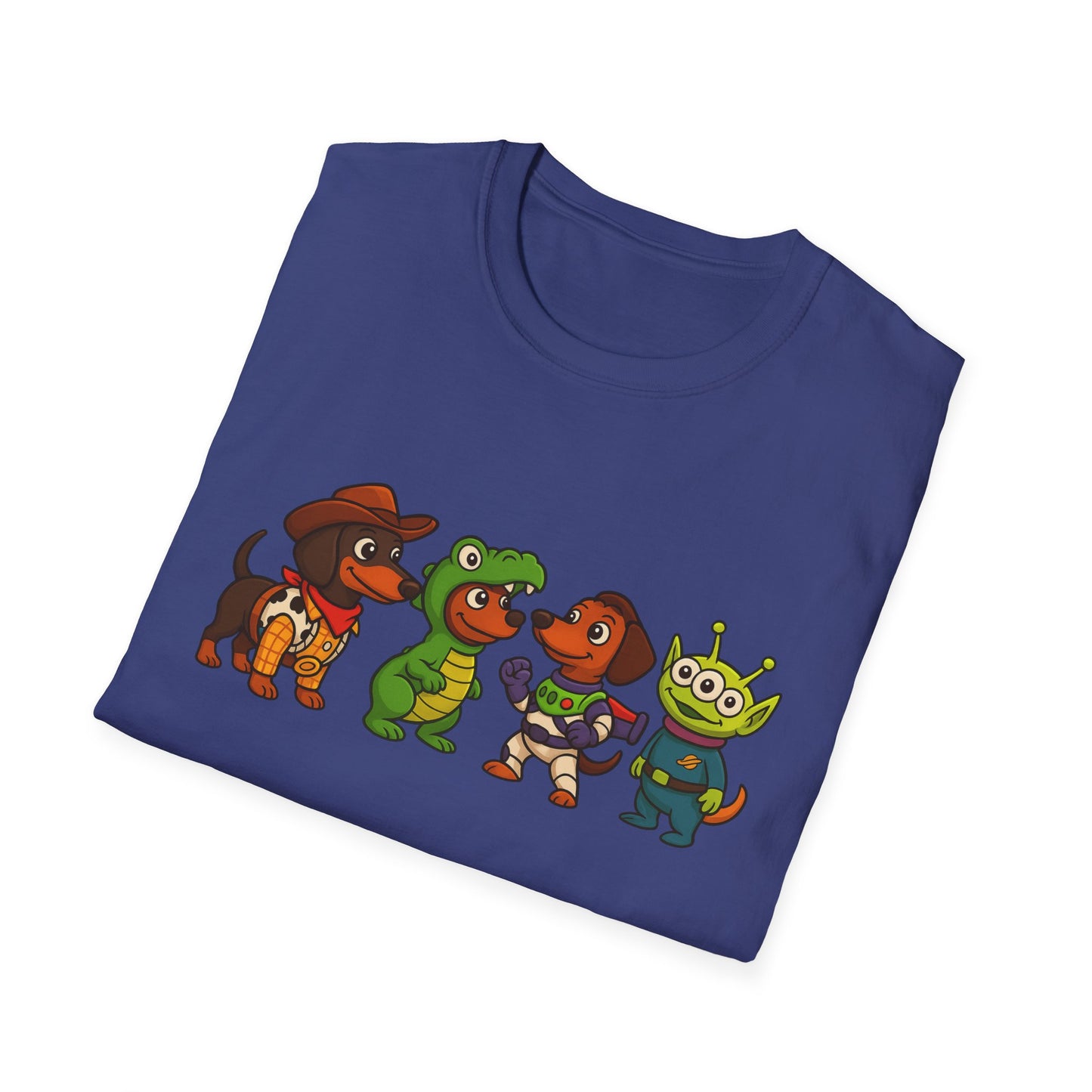 Cute Dachshund Halloween Cartoon Ensemble Tee Shirt