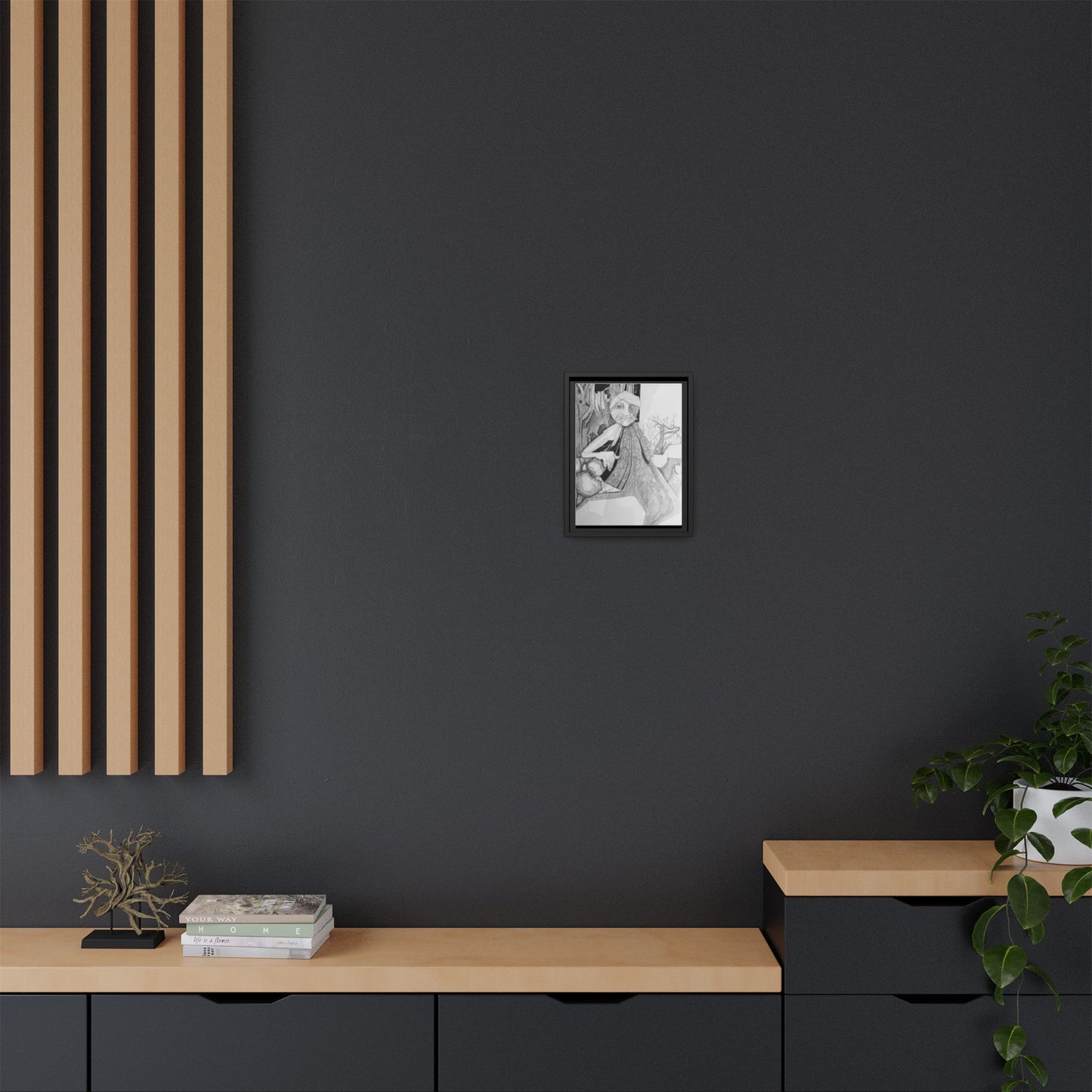 Authentic 1960s Creative Pen and Ink Artwork - "Entmoot"