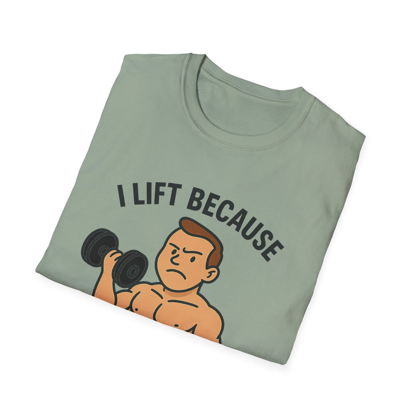 Grit Forge Athletics - "I Lift Because Punching People is Frowned Upon" Weightlifting Tee