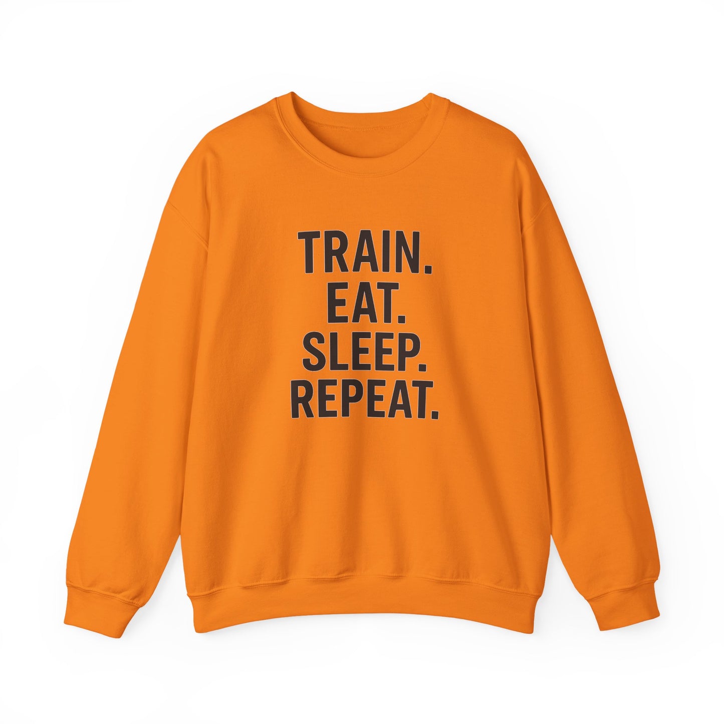 Grit Forge Athletics - "Train. Eat. Sleep. Repeat." Motivational Crewneck Sweatshirt
