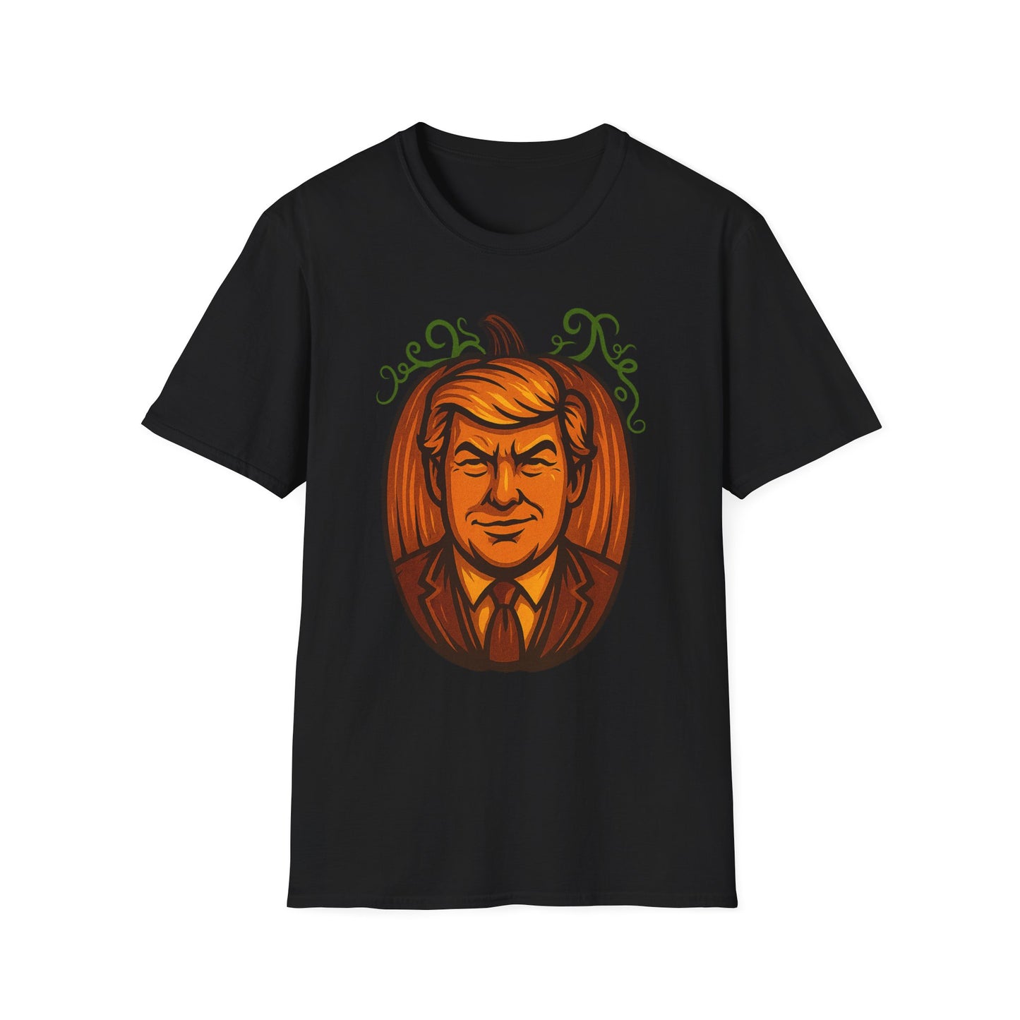President Pumpkin Head Halloween Graphic Tee-Shirt