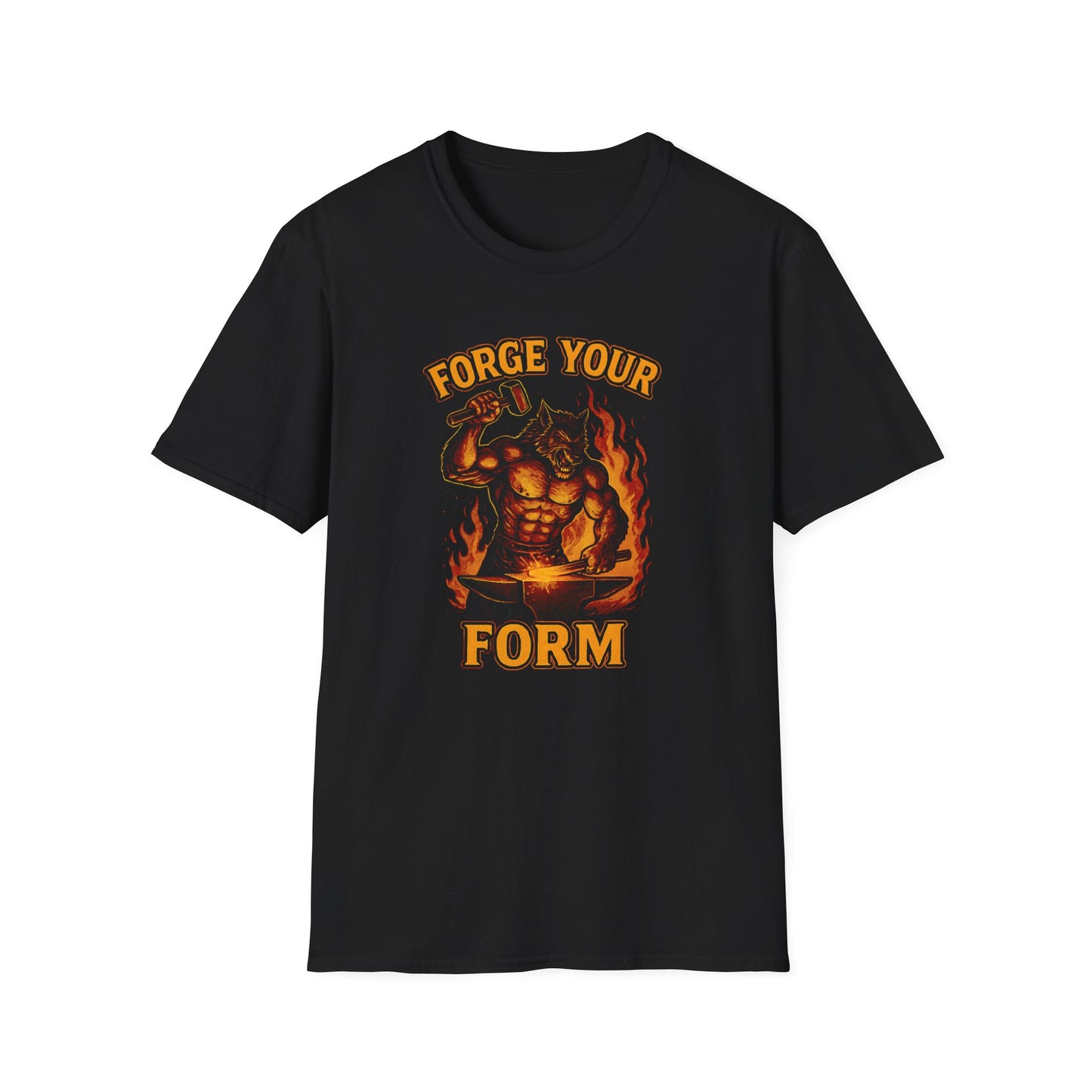Grit Forge Athletics - "Forge Your Form" Weight Lifting Tee