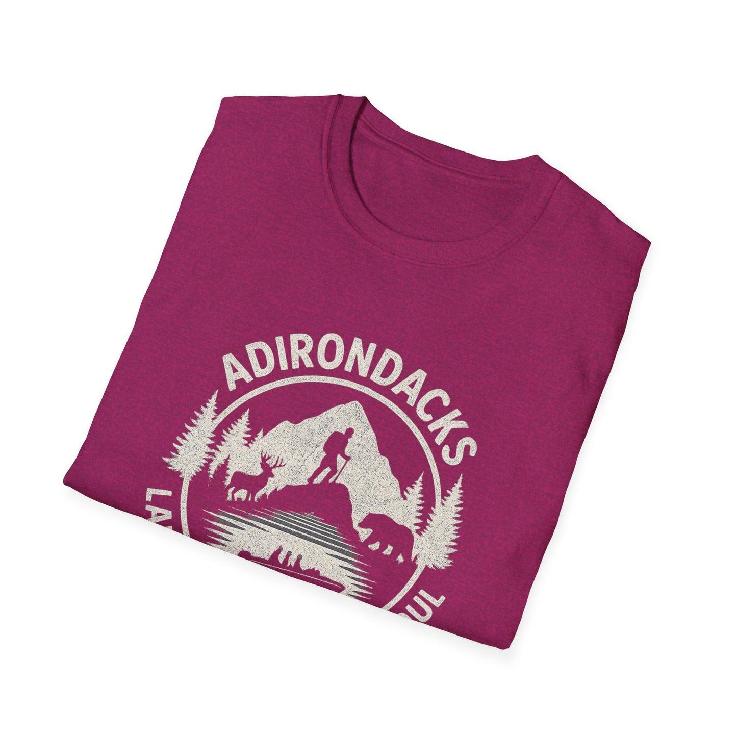 Adirondacks Lake Life Softstyle Tee-Shirt - "Lake Life, Mountain Soul"