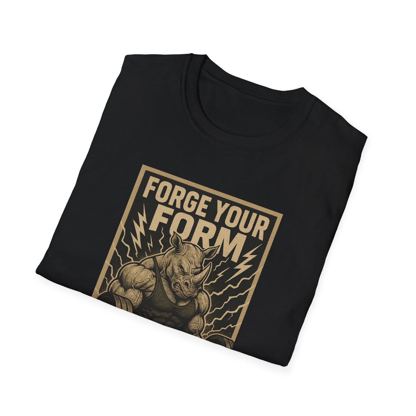 Grit Forge Athletics - "Forge Your Form" Weight Lifting Tee