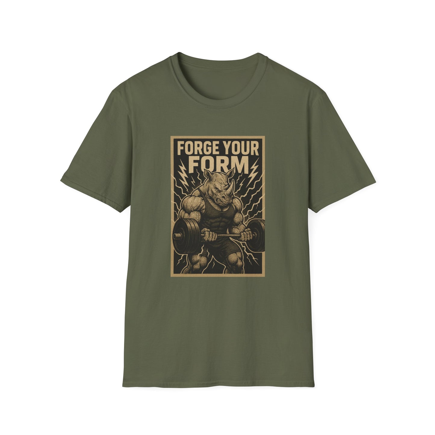 Grit Forge Athletics - "Forge Your Form" Weight Lifting Tee