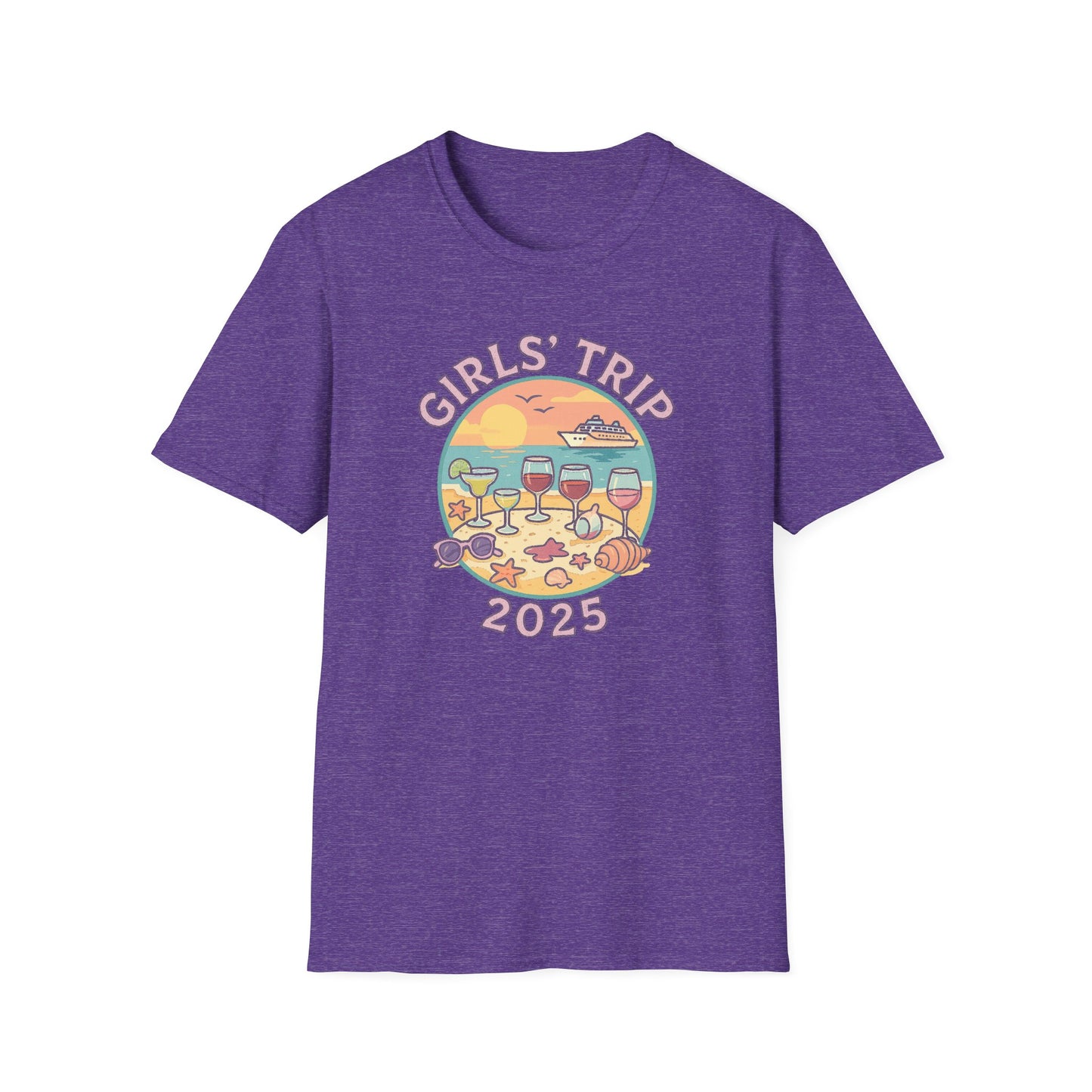 Girls' Trip 2025 Beach Vacation Softstyle Tee-Shirt