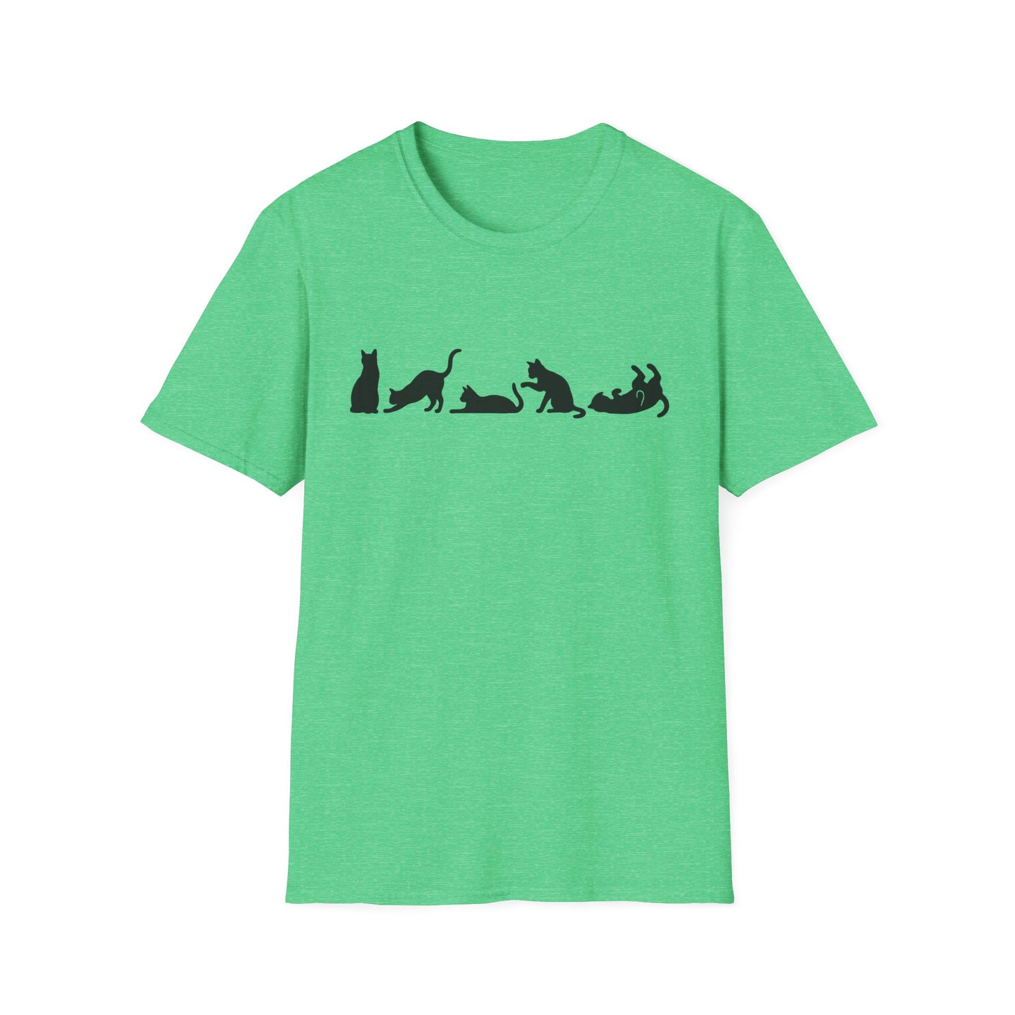 Halloween Cat Lover's Cat Silhouette Softstyle Tee-Shirt