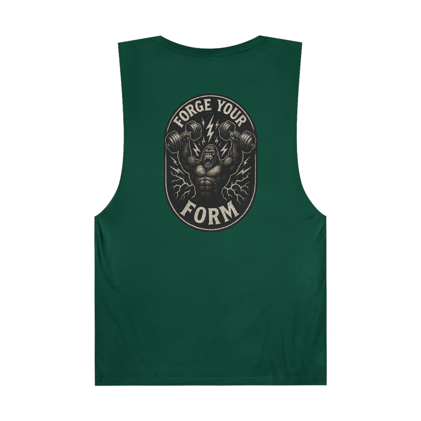 Grit Forge Athletics Tank - "Forge Your Form" Motivational Fitness Tank Top