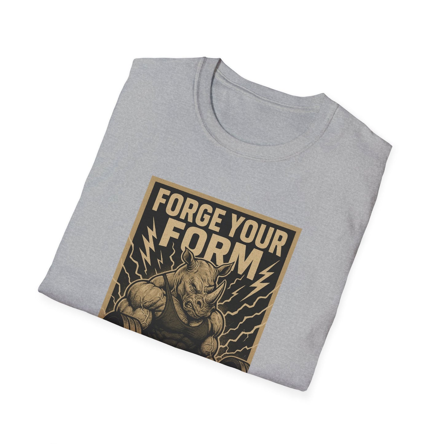 Grit Forge Athletics - "Forge Your Form" Weight Lifting Tee