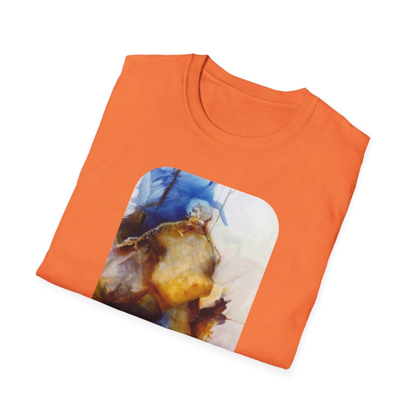 Creative 1960s-Era Authentic Painting Print Tee - "Allfather's Gambit"
