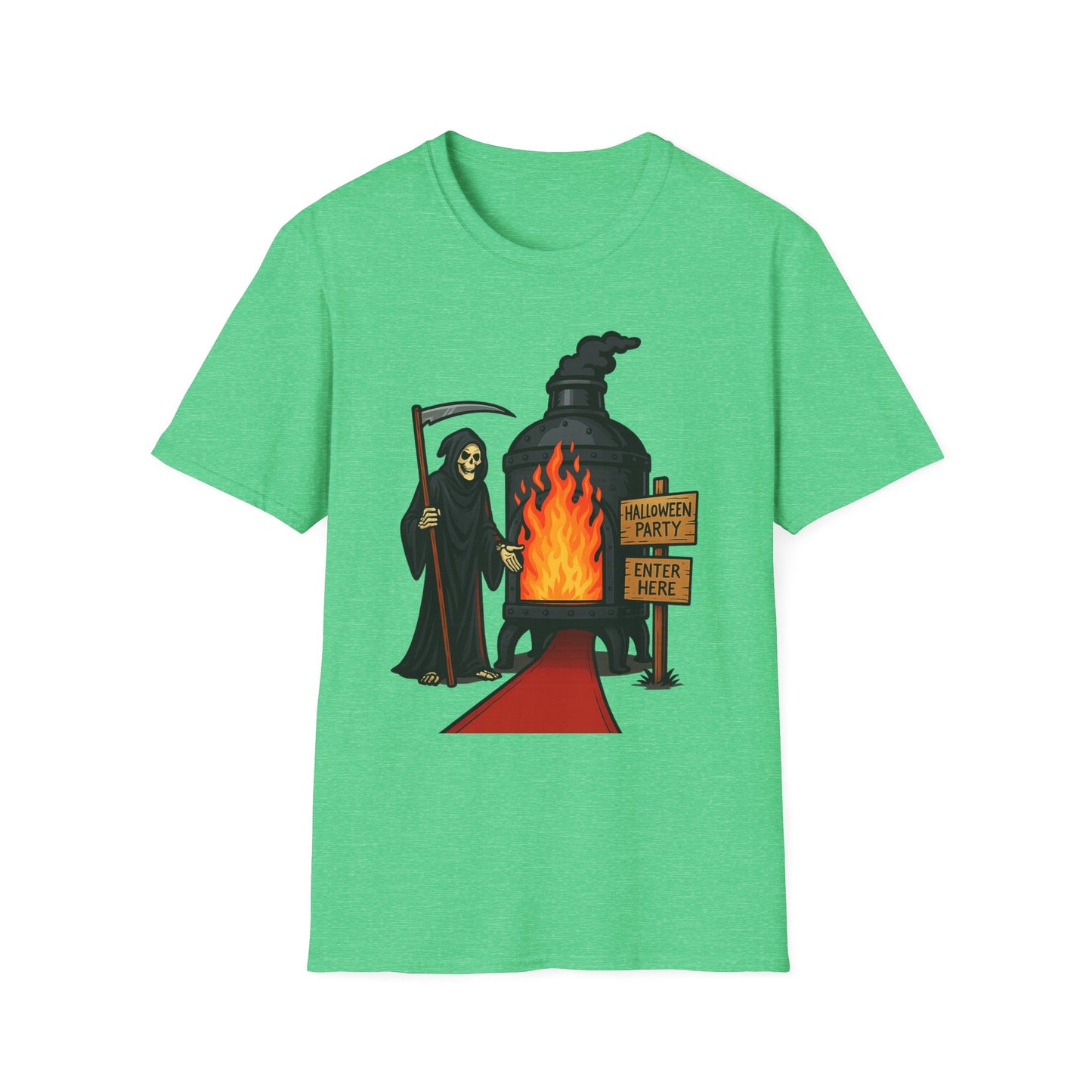 Grim Reaper Halloween Party Comedic Tee-Shirt