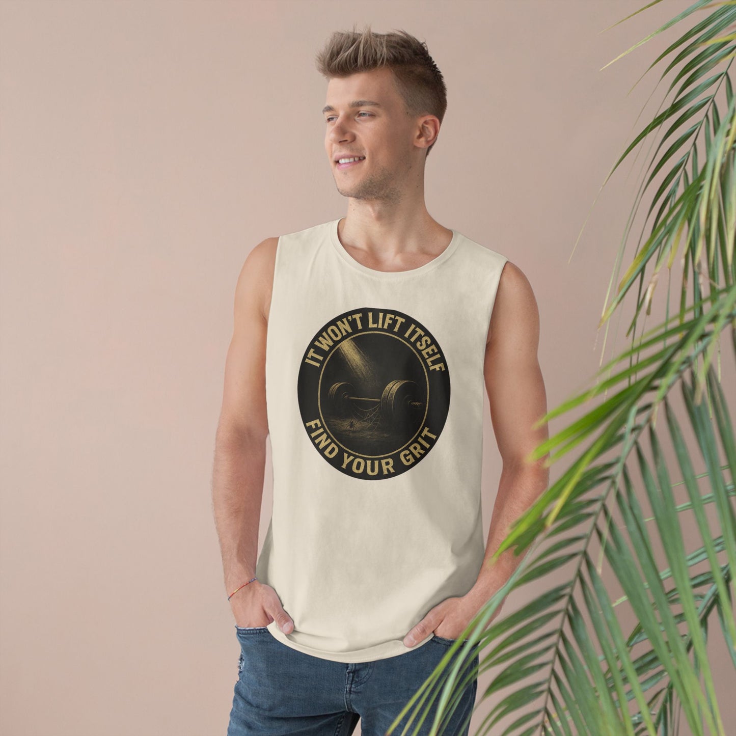 Grit Forge Athletics - "It Won't Lift Itself" Motivational Tank Top