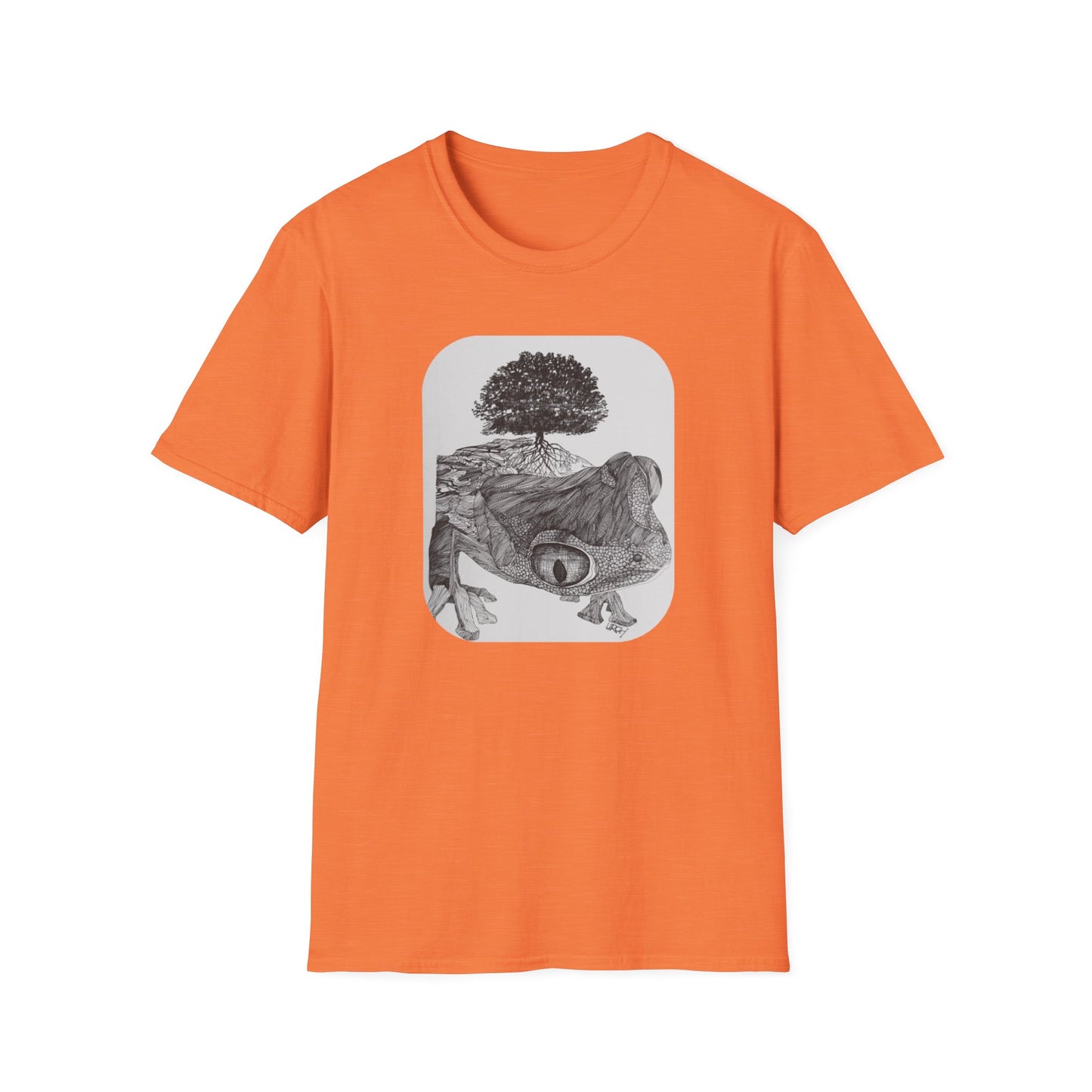 Abundant Life 1960s Frog Creative Graphic Tee - "Gaia's Shepherd"