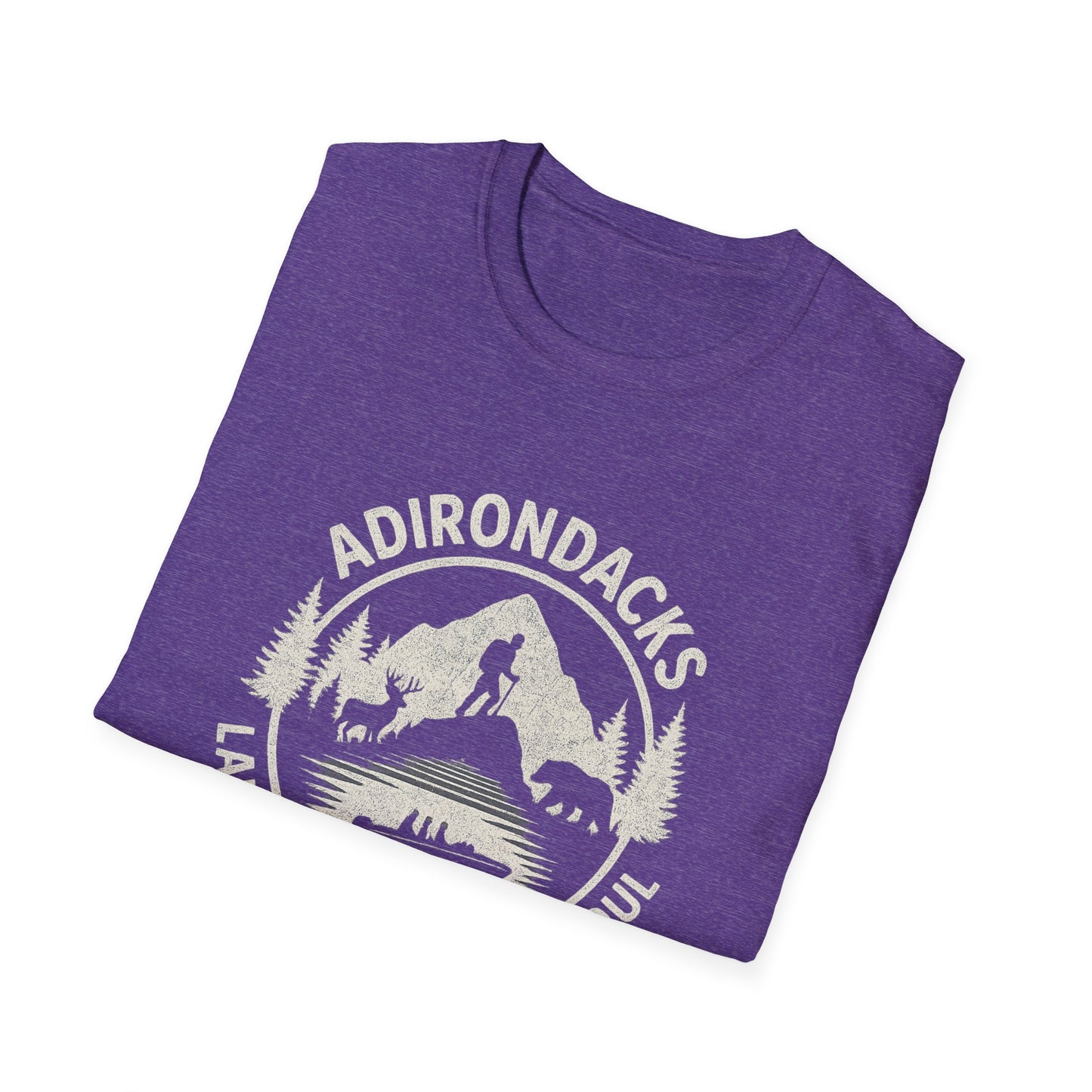 Adirondacks Lake Life Softstyle Tee-Shirt - "Lake Life, Mountain Soul"