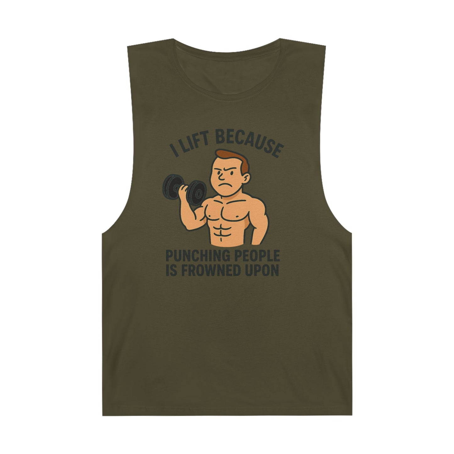 Grit Forge Athletics - "I Lift Because Punching People is Frowned Upon" Weightlifting Tank