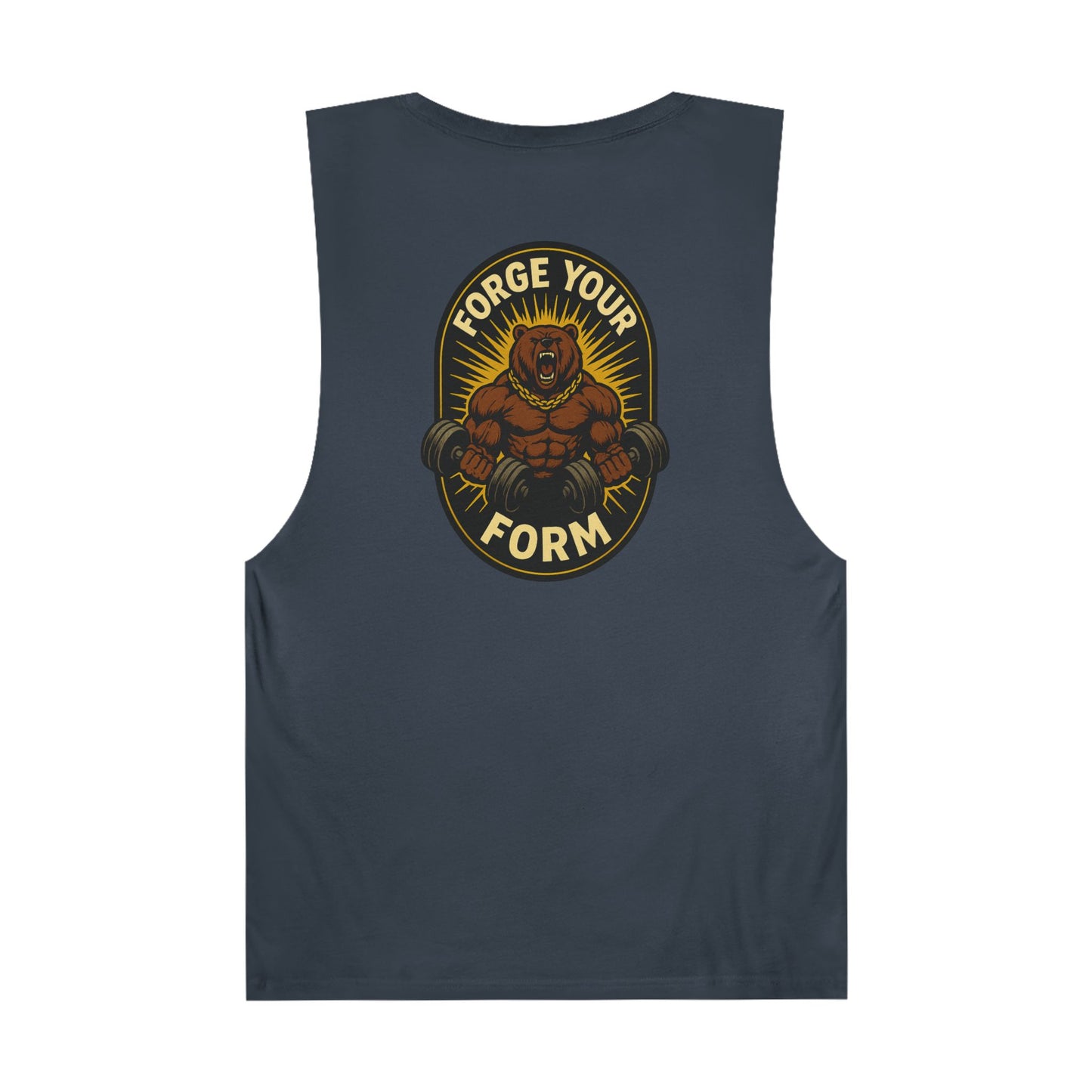 Grit Forge Athletics- "Forge Your Form" Motivational Gym Tank Top