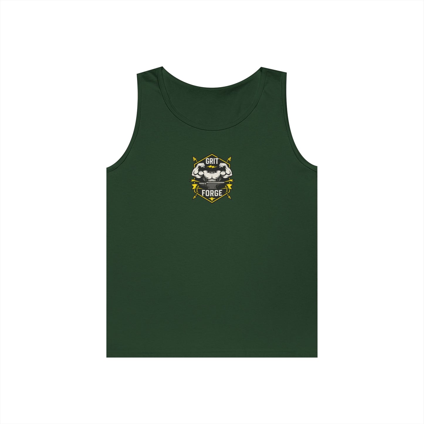 Grit Forge Athletics - Beast Mode Heavy Cotton Tank Top for Gym Lovers