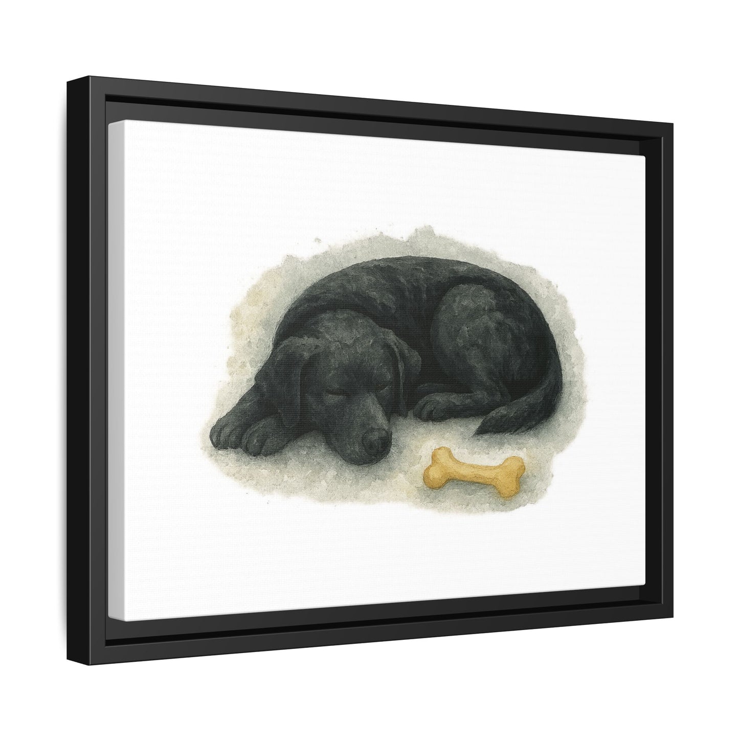 Dog Lover's Framed Art, Cozy Pet Decor, Home Wall Art, Black Lab, Labrador, Lab, Dog Mom Gift, Animal Lover's Decoration, Pet Memorial