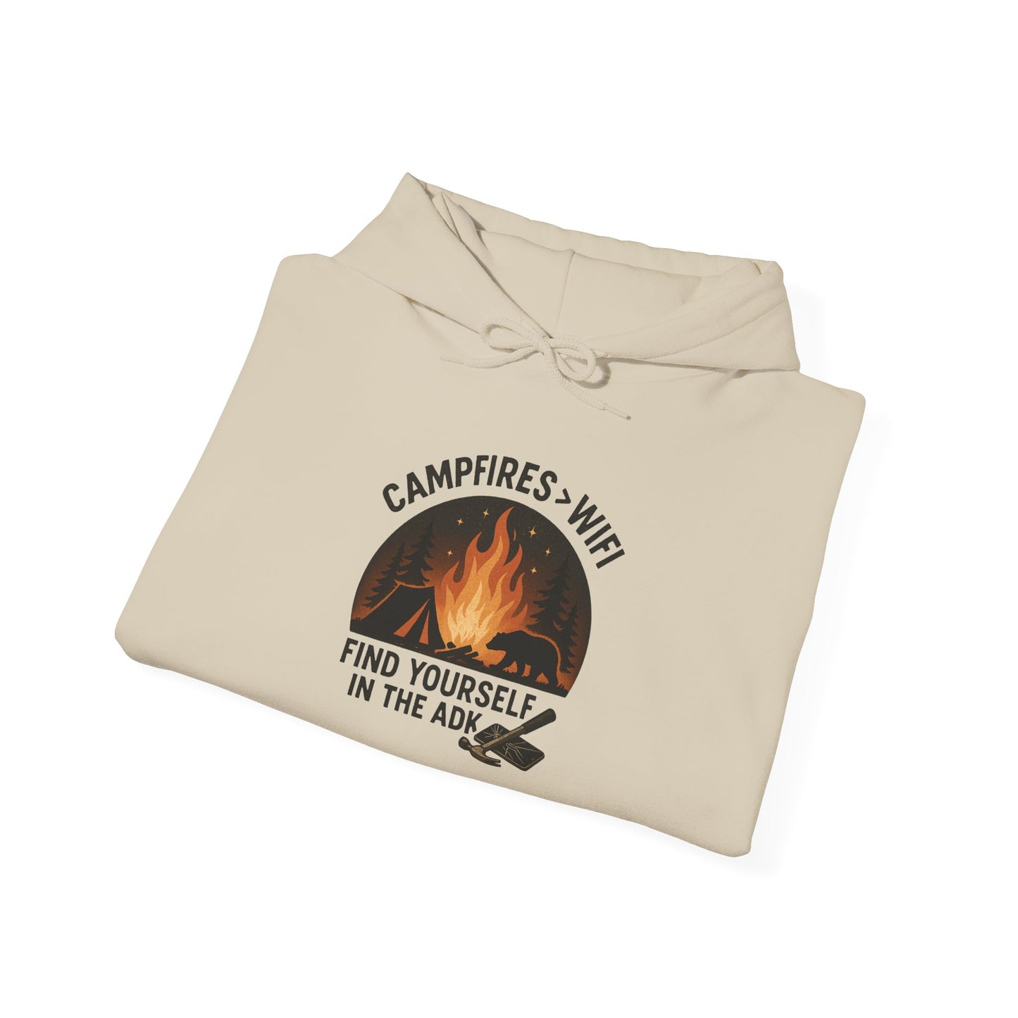 Campfire Vibes Hoodie Graphic Heavy Blend Sweatshirt