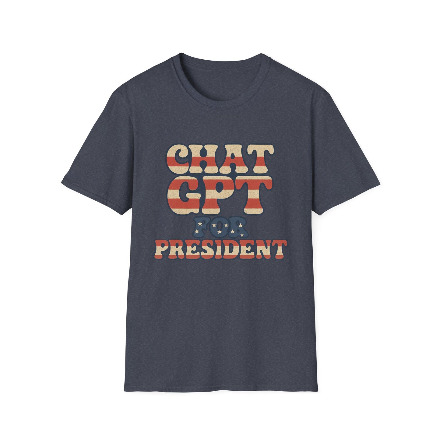 "Chat GPT for President" Softstyle Casual Tee-Shirt