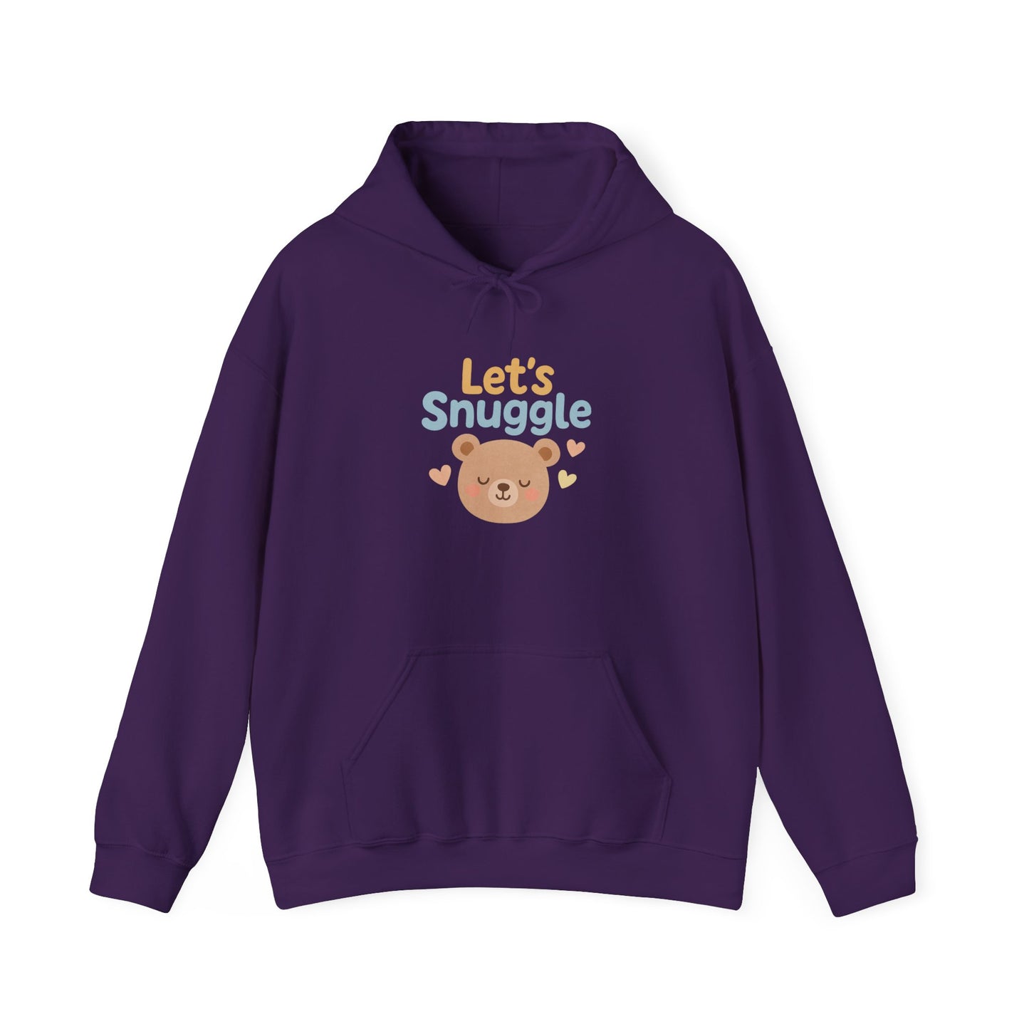 "Let's Snuggle" Hooded Bear Cozy Sweatshirt
