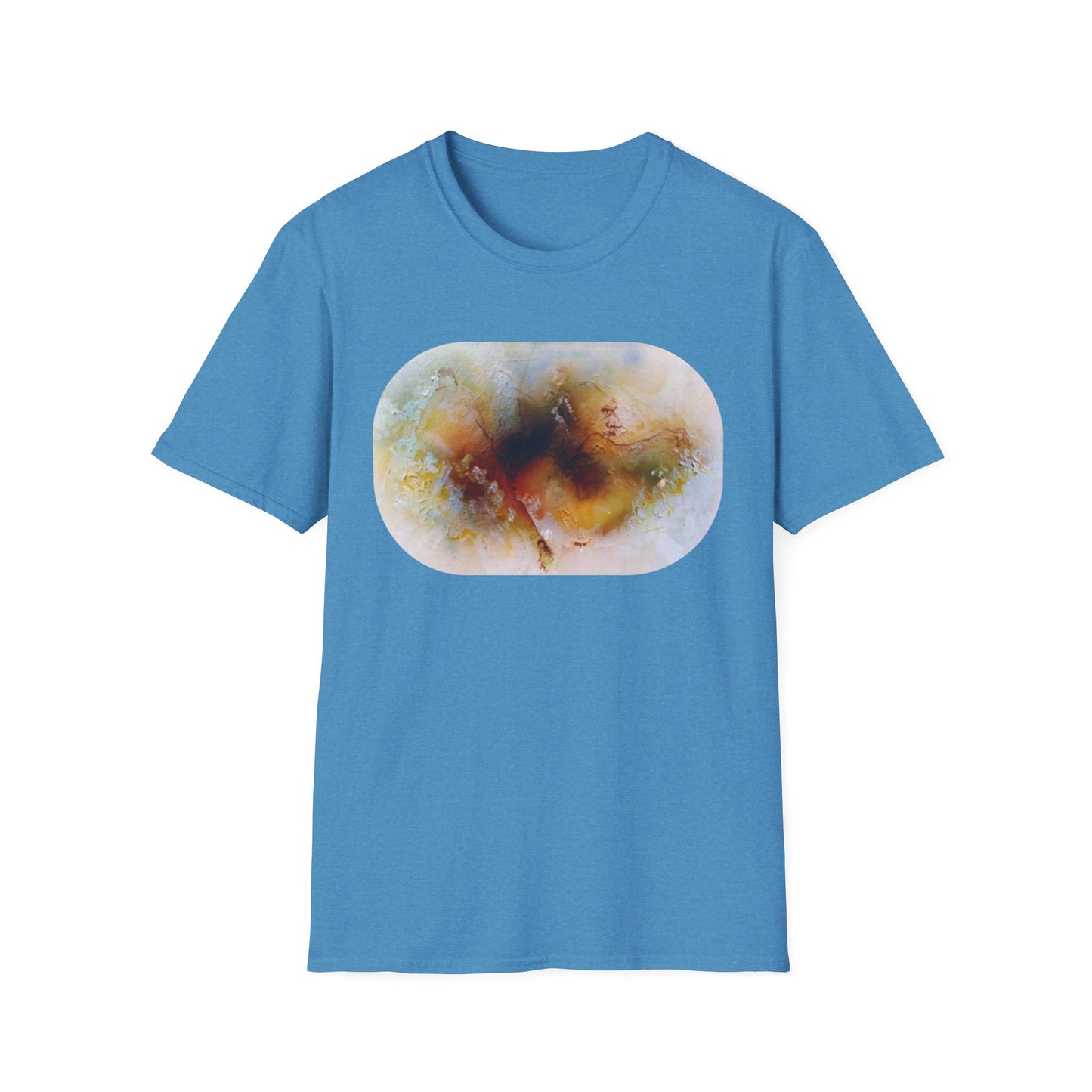 Vibrant Abstract 1960s Painting Print Tee - "Fall of Olympus"