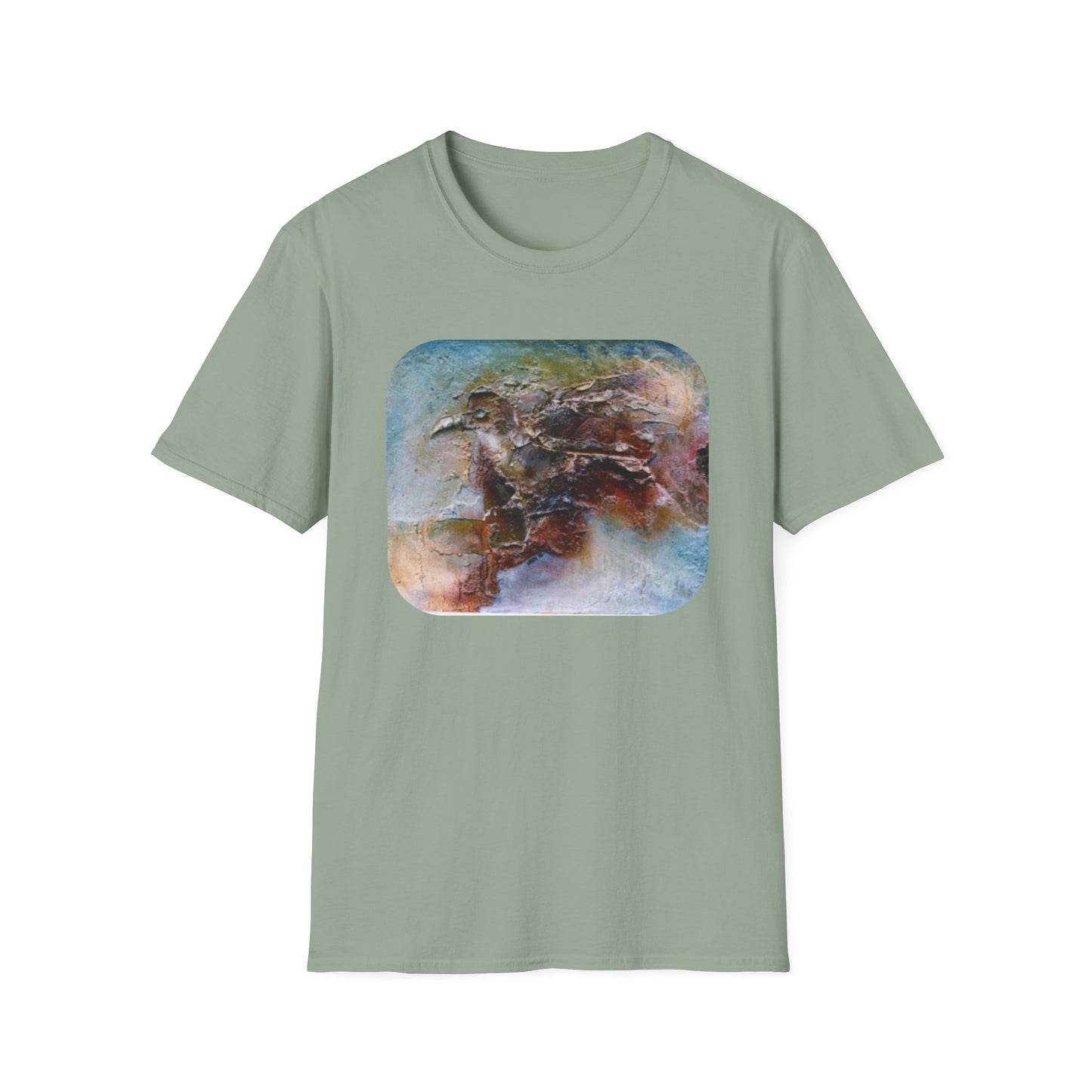 Nature-Inspired Authentic 1960s Painting Print Tee - "Dark Omen"