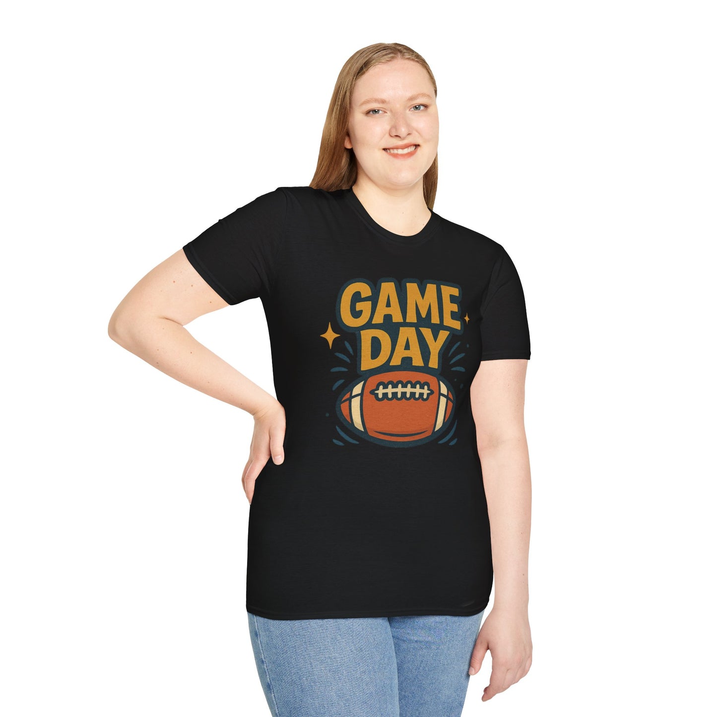 Football Game Day Softstyle T-Shirt for Him or Her