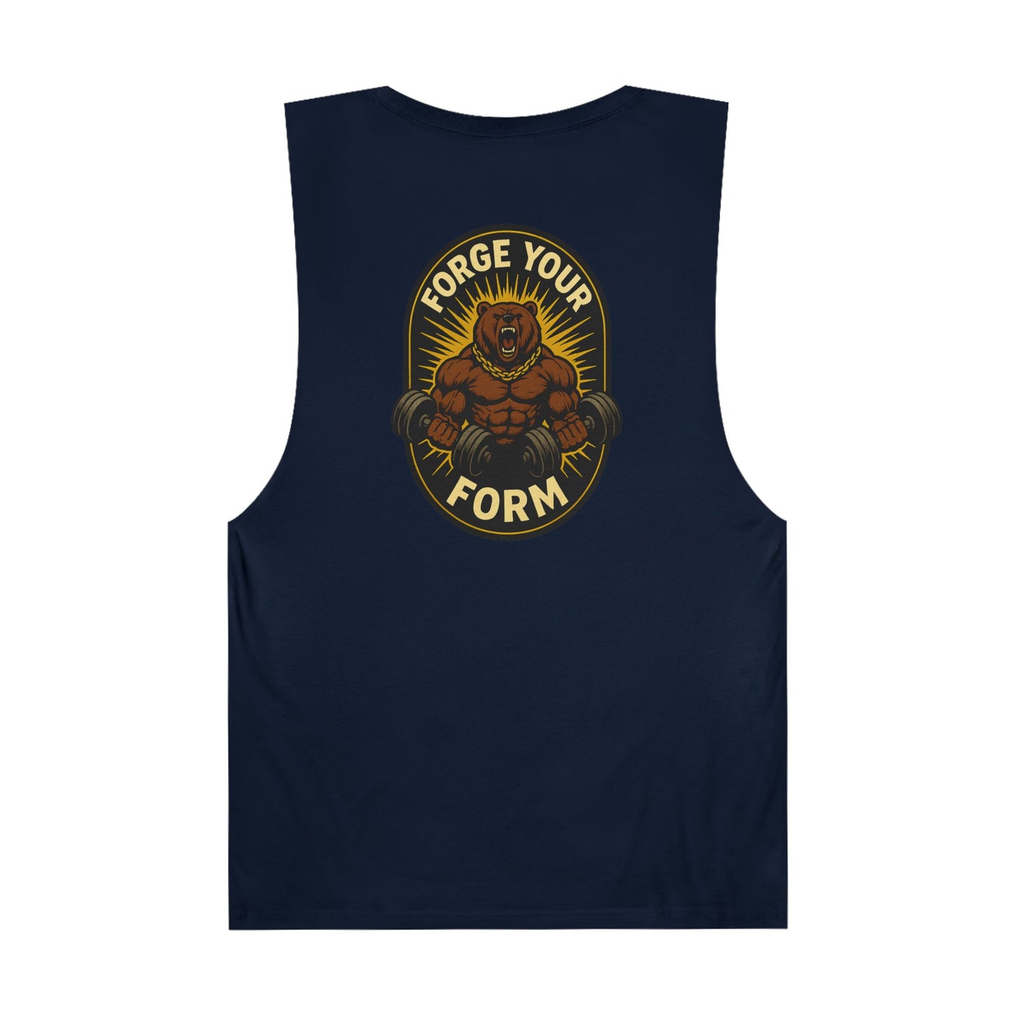 Grit Forge Athletics- "Forge Your Form" Motivational Gym Tank Top